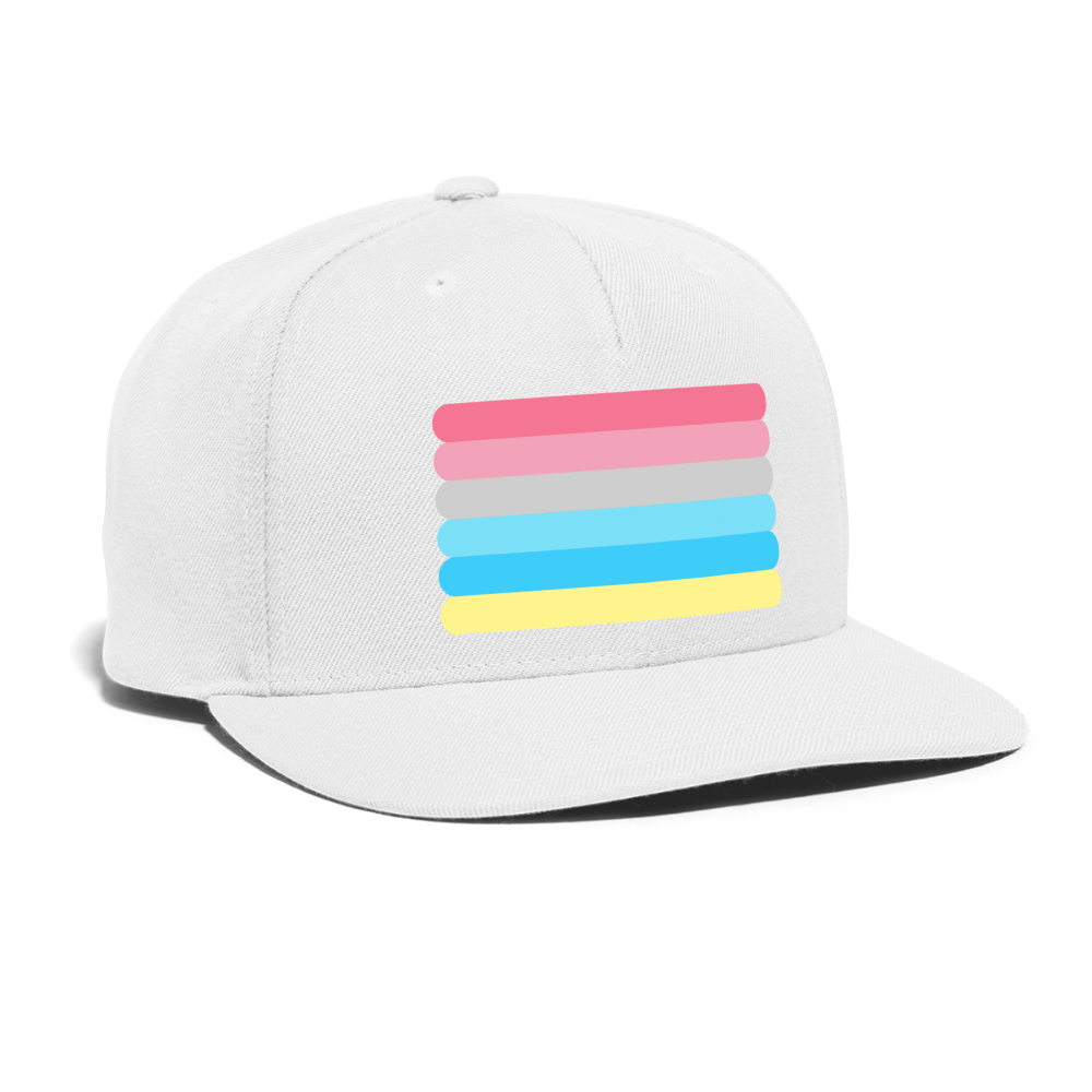 Genderflux Pride Flag Rounded Snapback Baseball Cap spod-1066776570-1-1