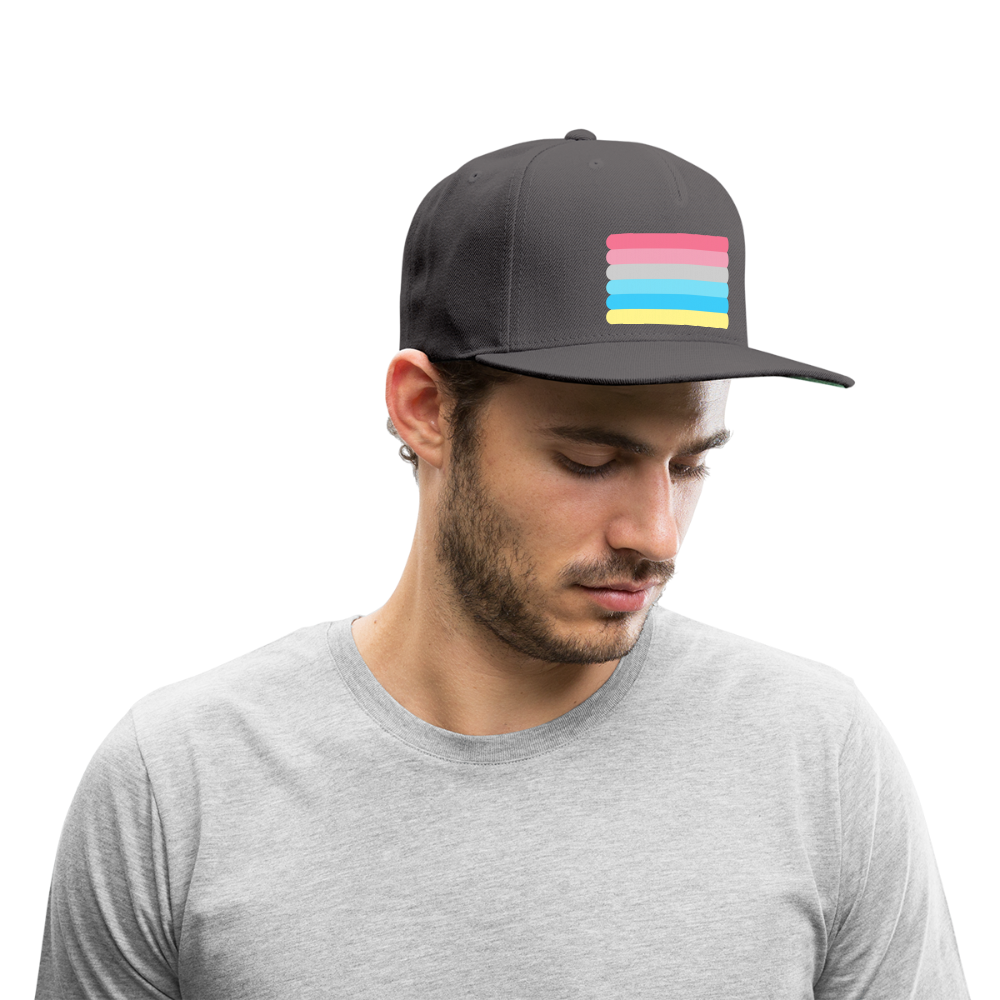 Genderflux Pride Flag Rounded Snapback Baseball Cap spod-1066776570-984-1_c48dde1a-db4f-4f5f-b933-59f9d758d1bc