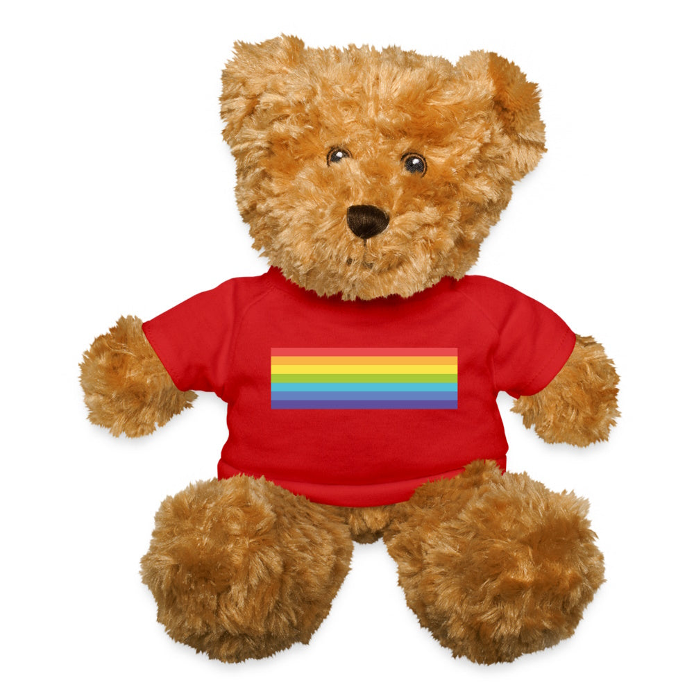 LGBTQ Pride Flag Plush Stuffed Animal Teddy Bear Red Pride spod-2426995-1--1-detail-196