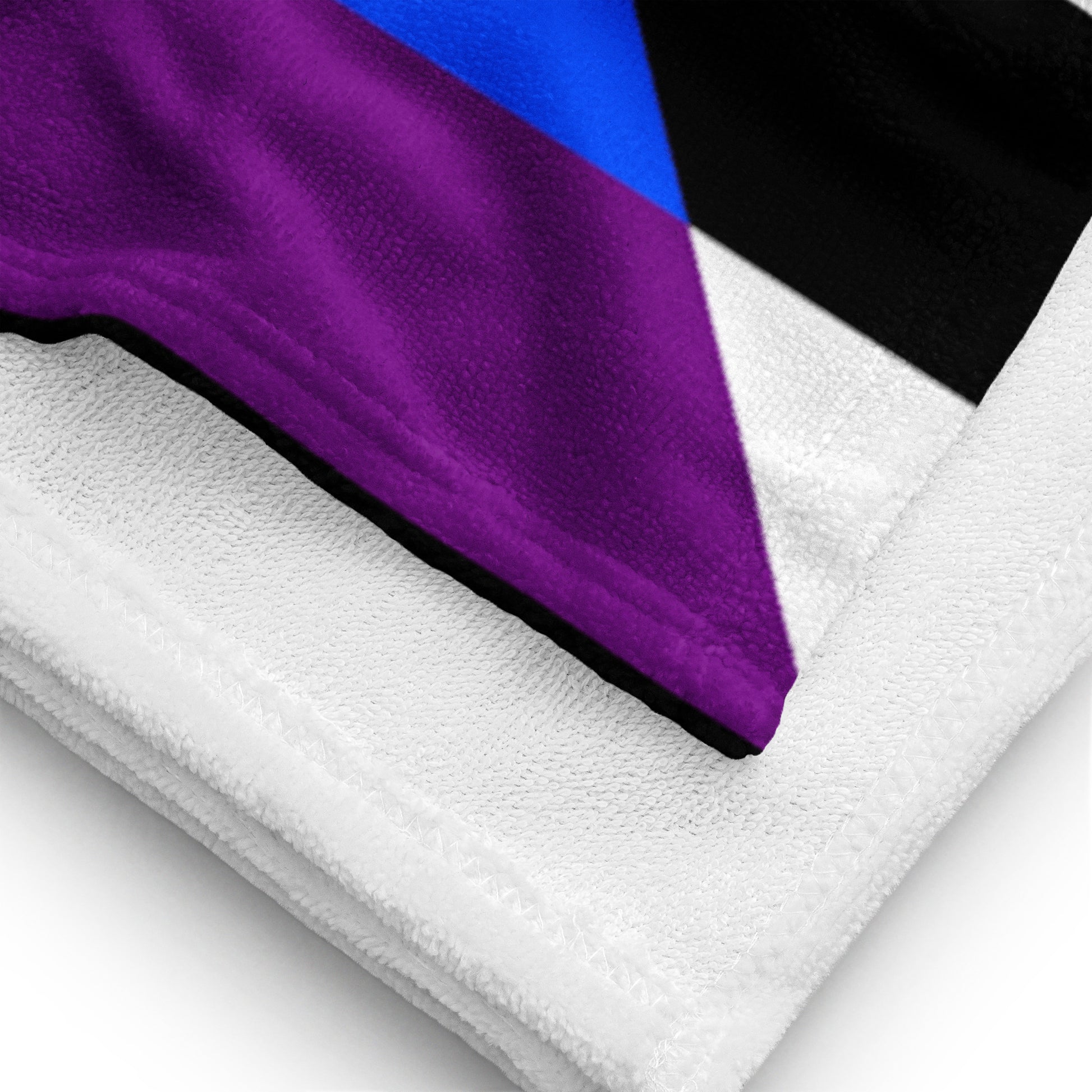 Straight Ally Pride Flag Beach Blanket Towel straight-ally-pride-flag-beach-blanket-towel-details