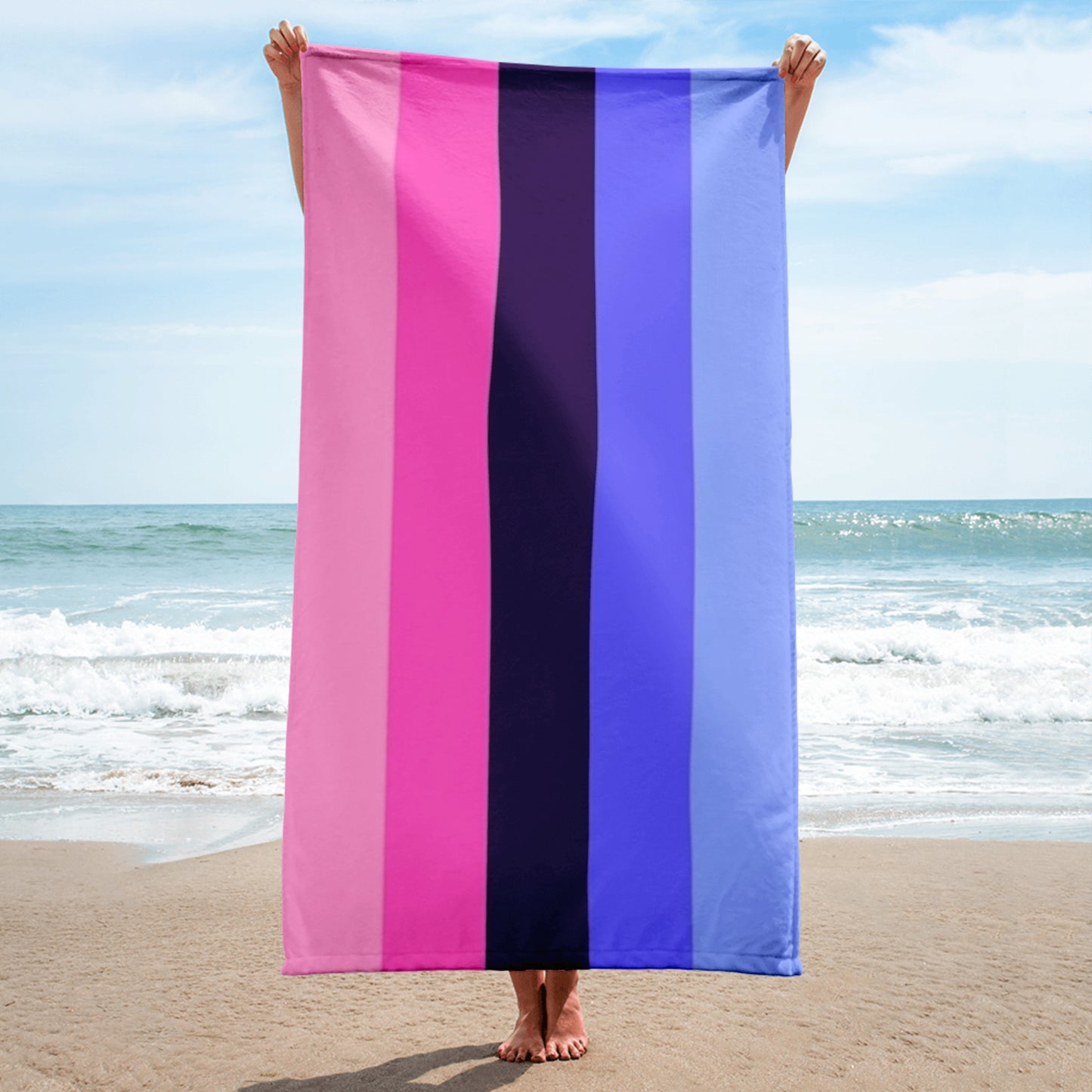 Omnisexual Pride Flag Beach Blanket Towel sublimated-towel-white-30x60-beach-66187fb344c8f