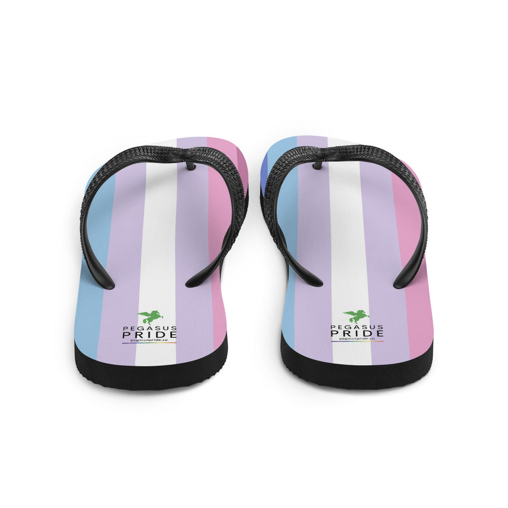 Bigender Pride Flag Flip Flops sublimation-flip-flops-white-back-652ec92878452