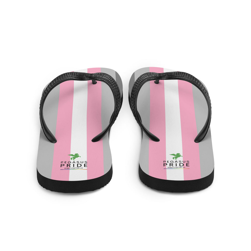 Demigirl Pride Flag Flip-Flops sublimation-flip-flops-white-back-652ec97aed6d1