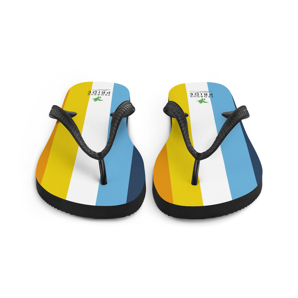 Aroace Pride Flag Flip-Flops Sandals sublimation-flip-flops-white-front-652ec8d1361fb