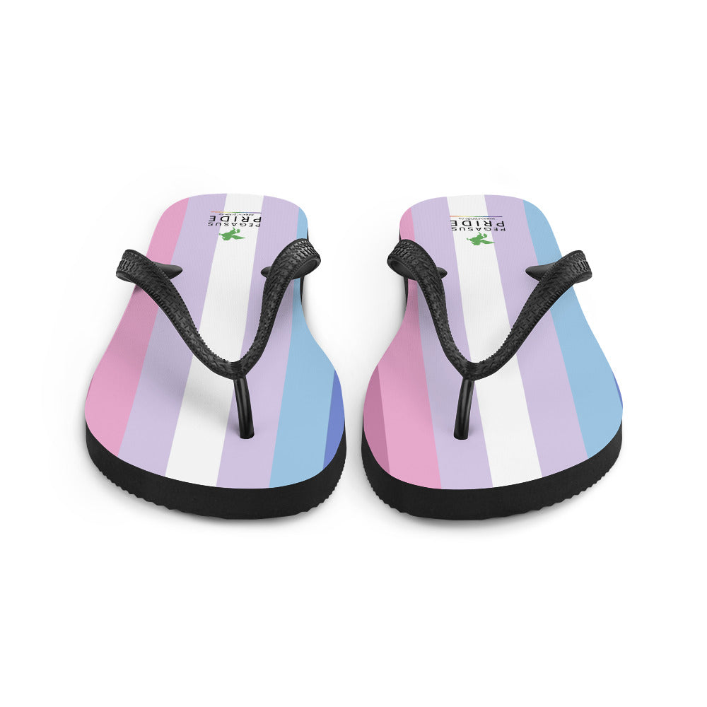 Bigender Pride Flag Flip Flops sublimation-flip-flops-white-front-652ec928784e3