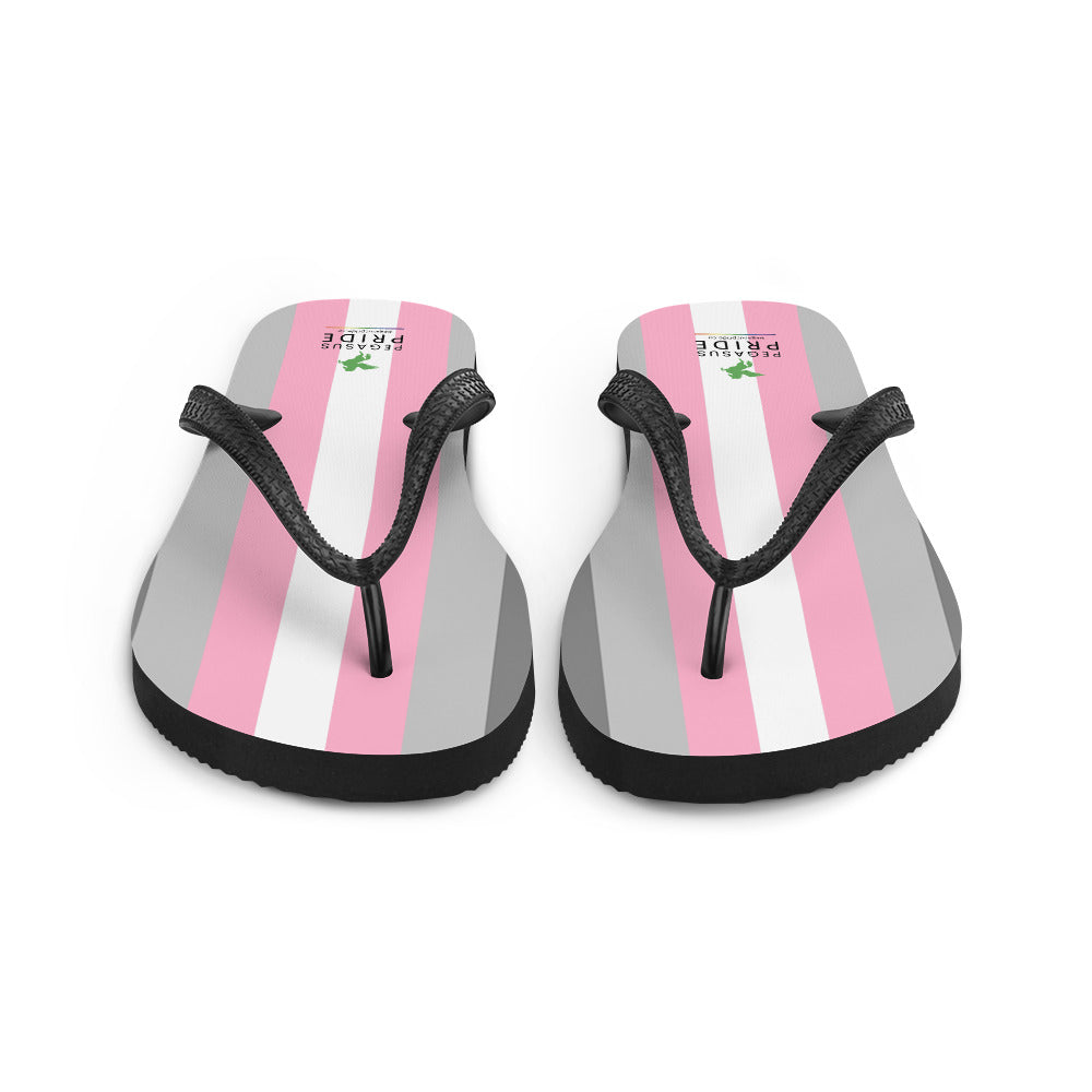 Demigirl Pride Flag Flip-Flops sublimation-flip-flops-white-front-652ec97aed737