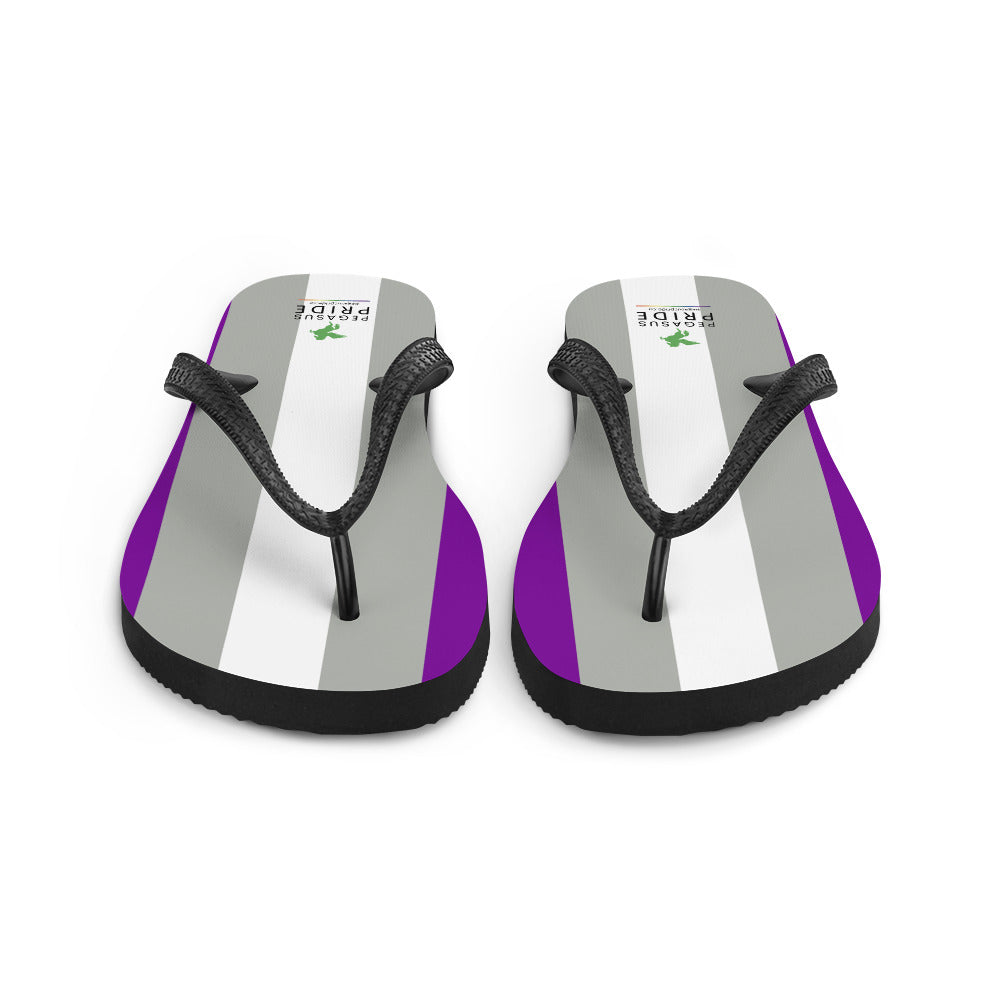 Greysexual Pride Flag Flip-Flops Sandals sublimation-flip-flops-white-front-652ec9d017b6f