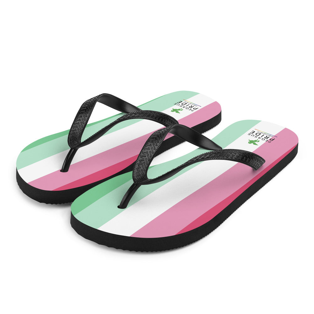 Abrosexual Pride Flag Flip-Flop Sandals Abrosexual sublimation-flip-flops-white-front-left-652ec8fe4e27a