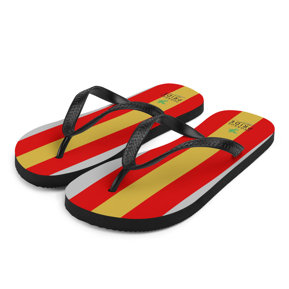 Proculsexual Pride Flag Flip-Flops Proculsexual sublimation-flip-flops-white-front-left-652eca64b0908