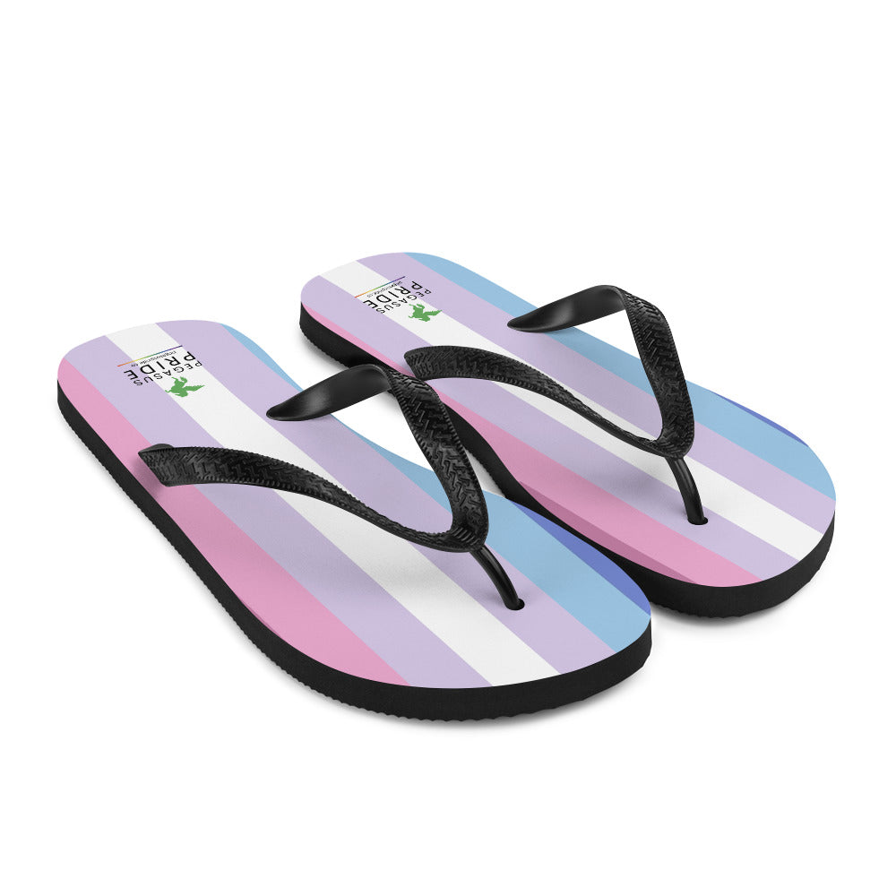 Bigender Pride Flag Flip Flops sublimation-flip-flops-white-front-right-652ec92878694