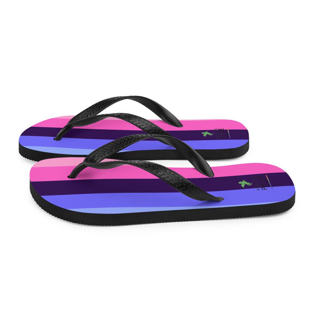 Omnisexual Pride Flag Flip-Flops Sandals sublimation-flip-flops-white-left-652eca062b6b7