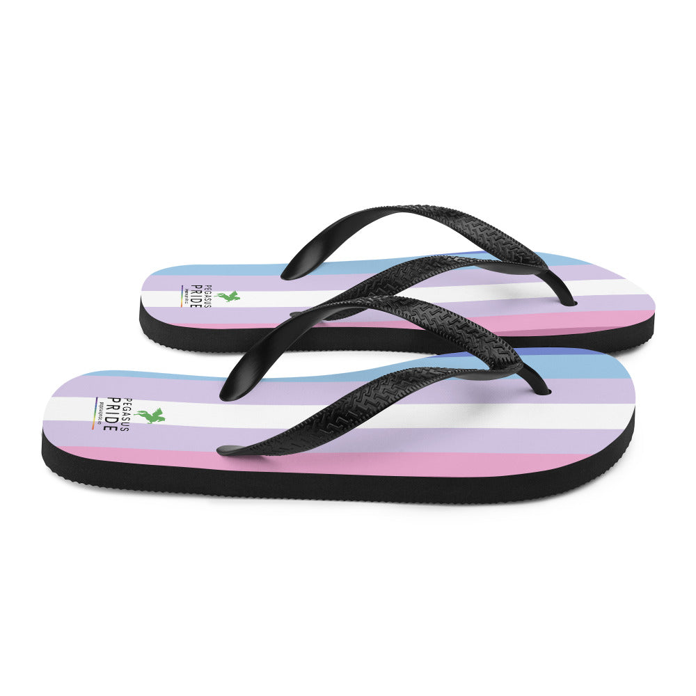 Bigender Pride Flag Flip Flops sublimation-flip-flops-white-right-652ec928785ff