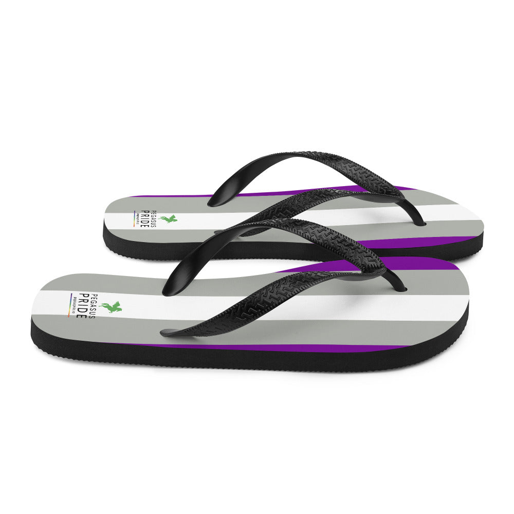 Greysexual Pride Flag Flip-Flops Sandals sublimation-flip-flops-white-right-652ec9d017c18