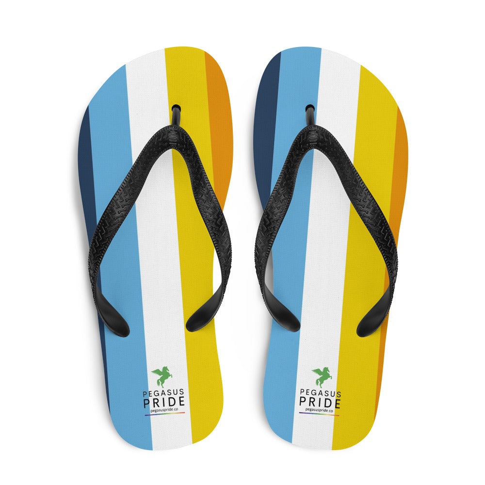 Aroace Pride Flag Flip-Flops Sandals sublimation-flip-flops-white-top-652ec8d13541d