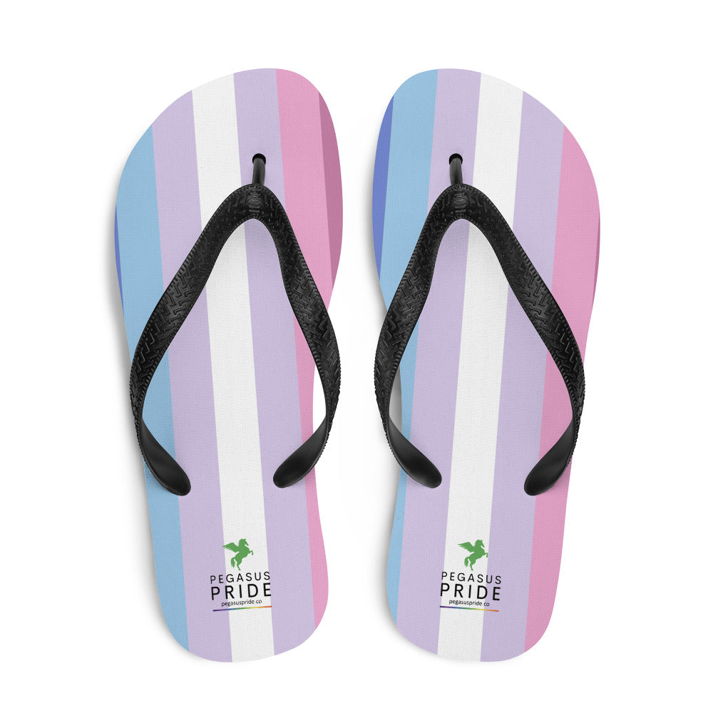 Bigender Pride Flag Flip Flops sublimation-flip-flops-white-top-652ec928776c3