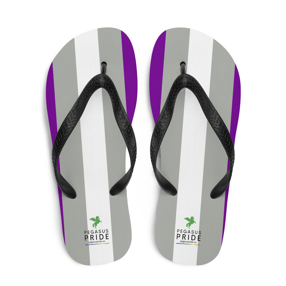 Greysexual Pride Flag Flip-Flops Sandals sublimation-flip-flops-white-top-652ec9d01624a