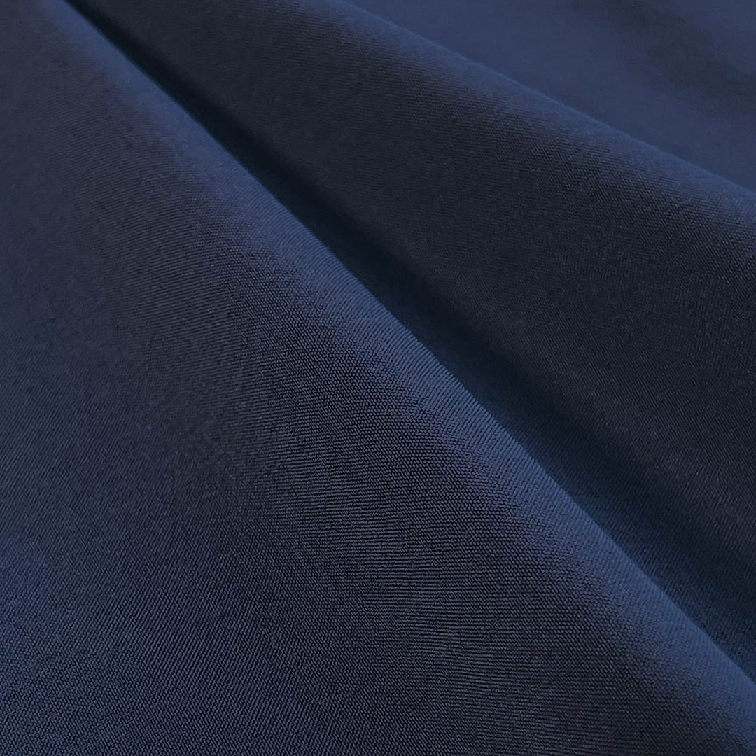 Close-up of dark blue fabric texture
