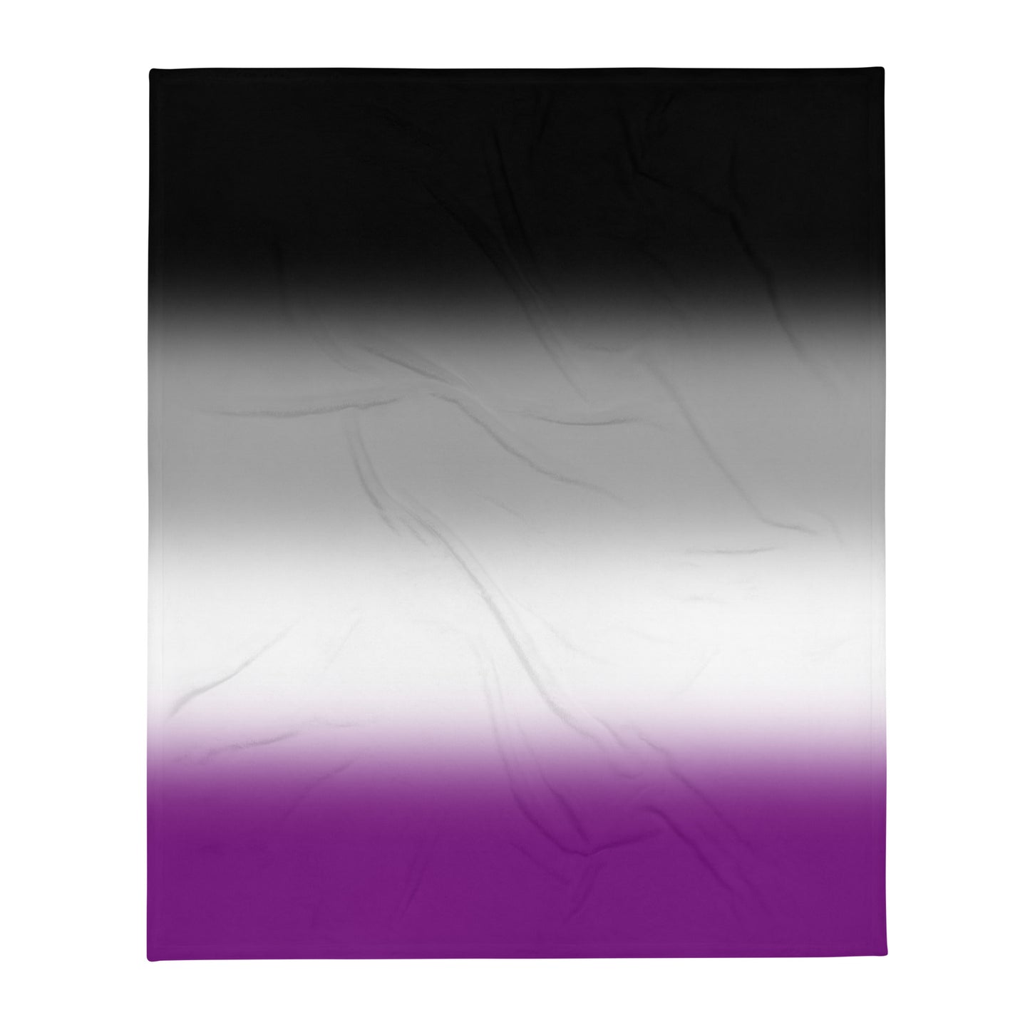 Asexual Ace Pride Throw Blanket 50″×60″ Asexual throw-blanket-50x60-front-654ecc02aeb86