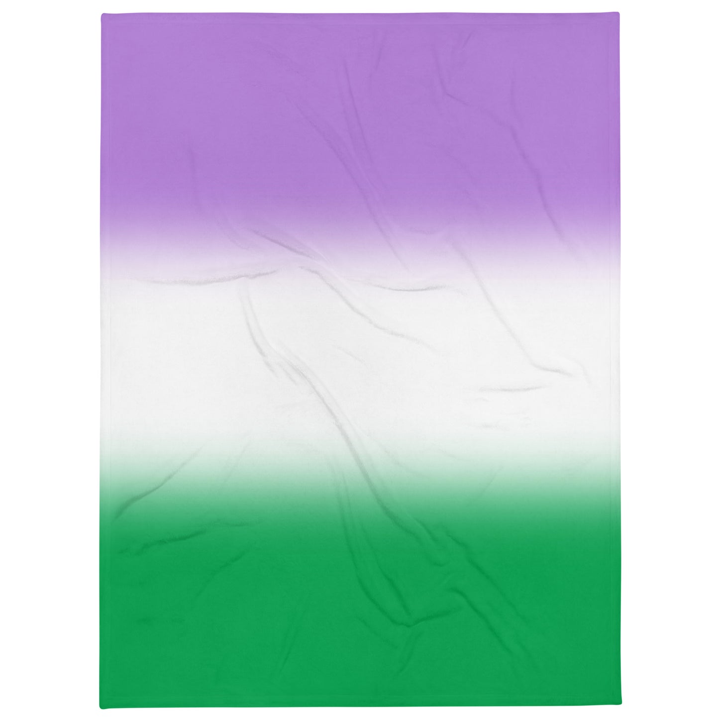 Genderqueer Pride Throw Blanket in Ombre 60″×80″ Genderqueer throw-blanket-60x80-front-654ec8eb99853