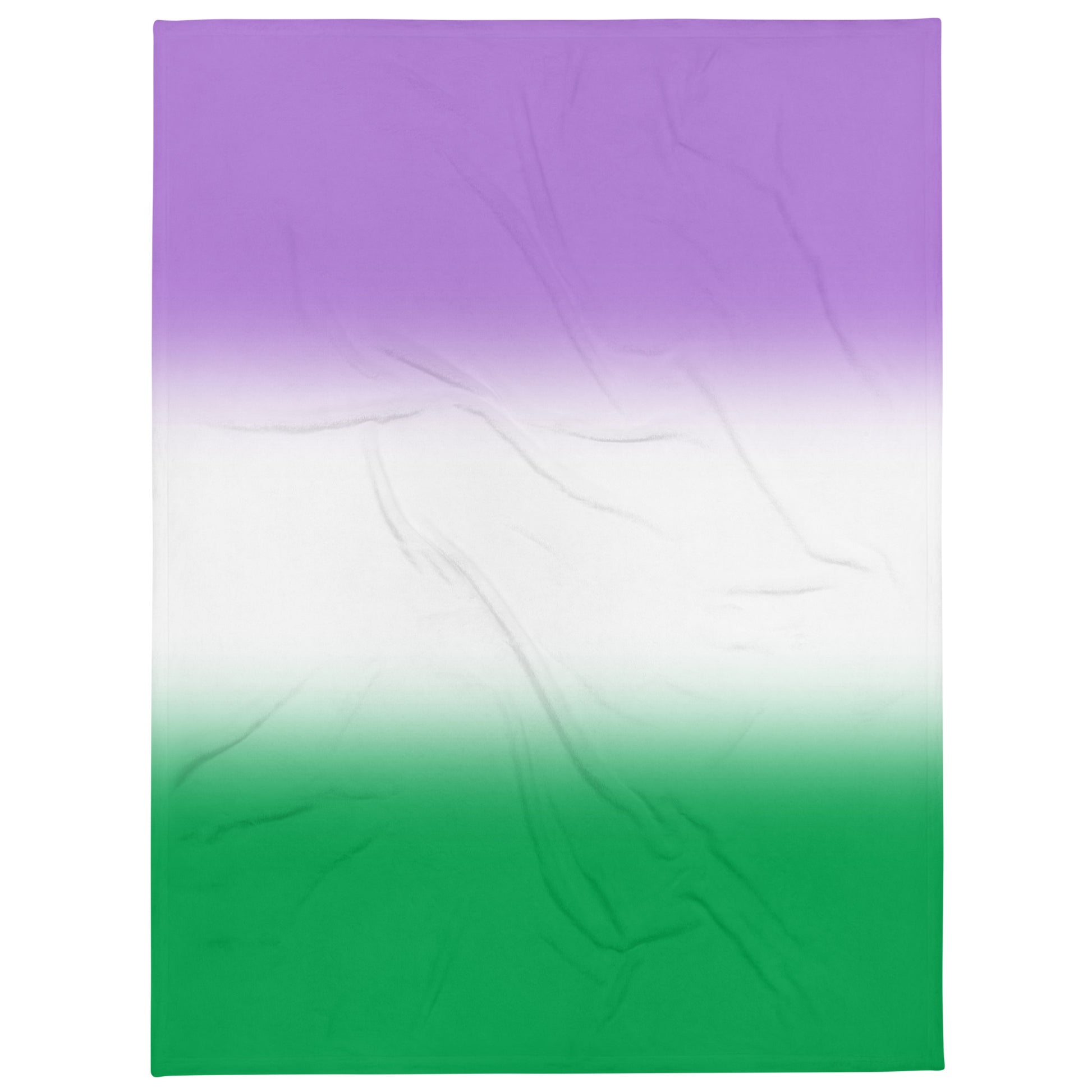 Genderqueer Pride Throw Blanket in Ombre 60″×80″ Genderqueer throw-blanket-60x80-front-654ec8eb99853