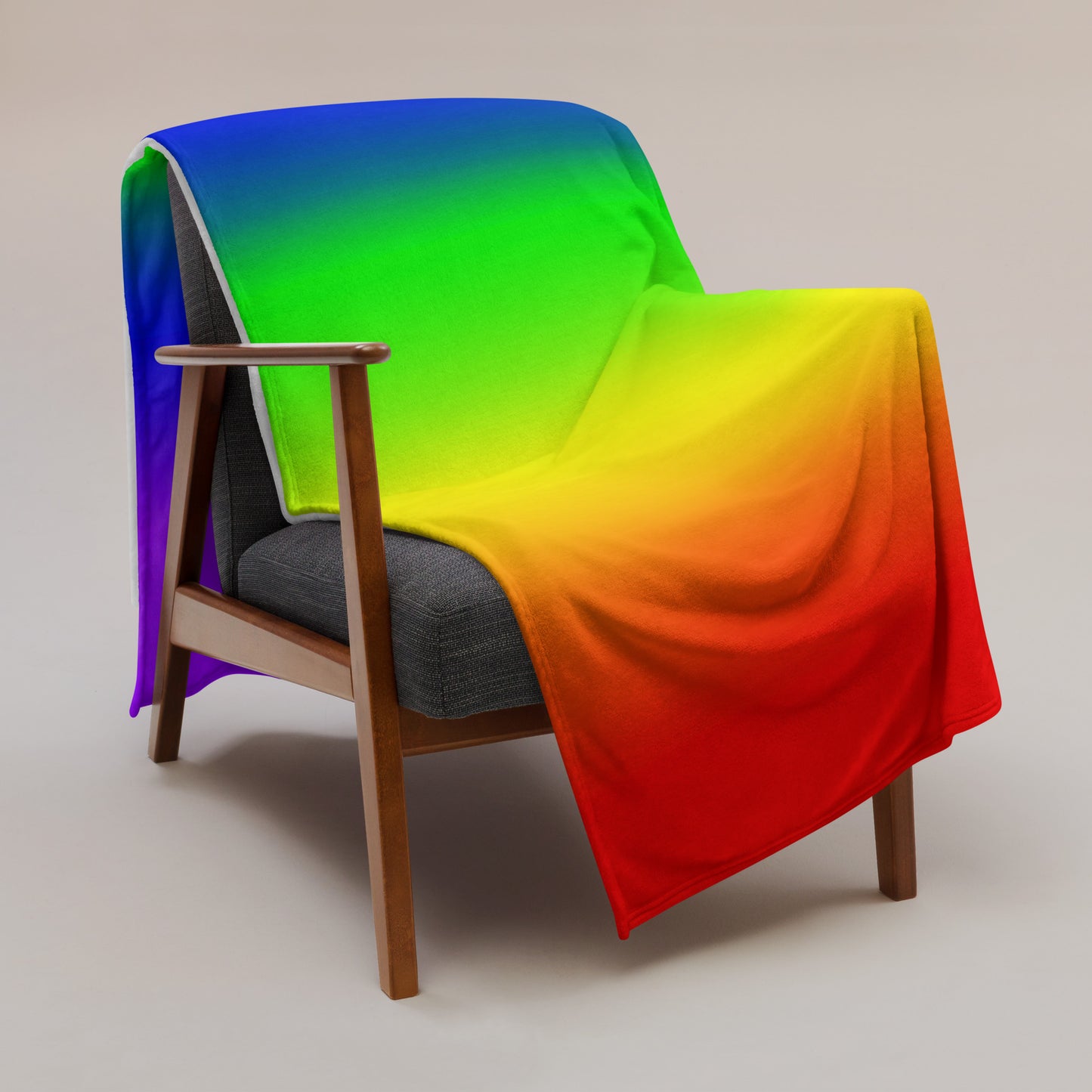 LGBTQ Pride Throw Blanket - Rainbow Ombre throw-blanket-60x80-lifestyle-654ed921ee16b