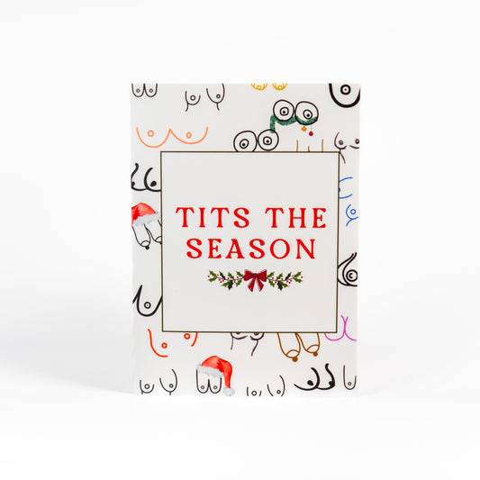 Tits The Season - Holiday Card - Pop Up tits-the-season-holiday-christmas-card-3d-pop-up-printed-front