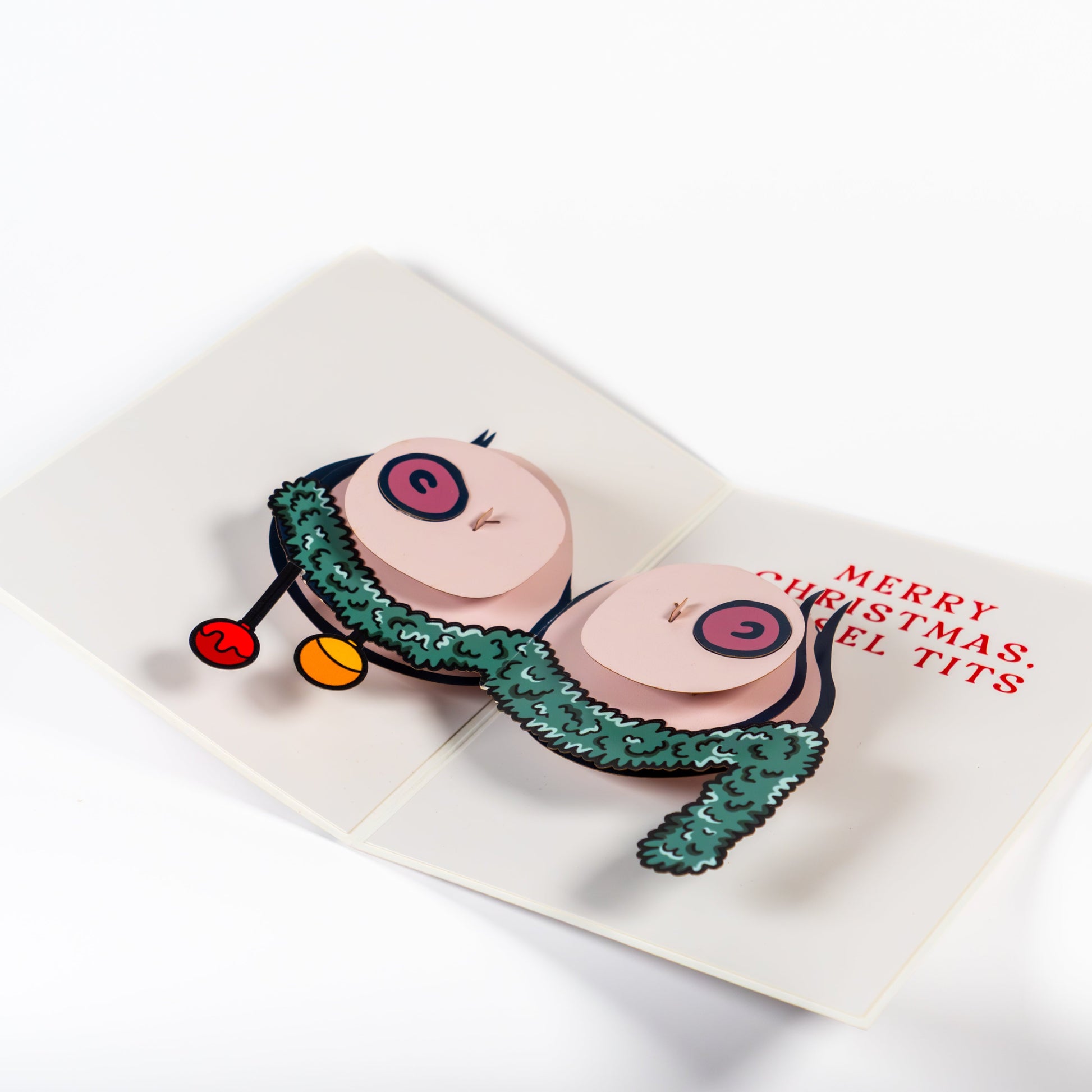 Tits The Season - Holiday Card - Pop Up tits-the-season-holiday-christmas-card-3d-pop-up-printed-inside-2