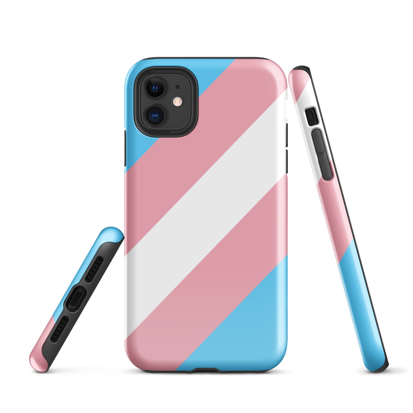 Transgender Trans Pride Tough Cell Phone Case for Apple iPhone iPhone 11 Transgender tough-case-for-iphone-glossy-iphone-11-front-64c05e8f9c143