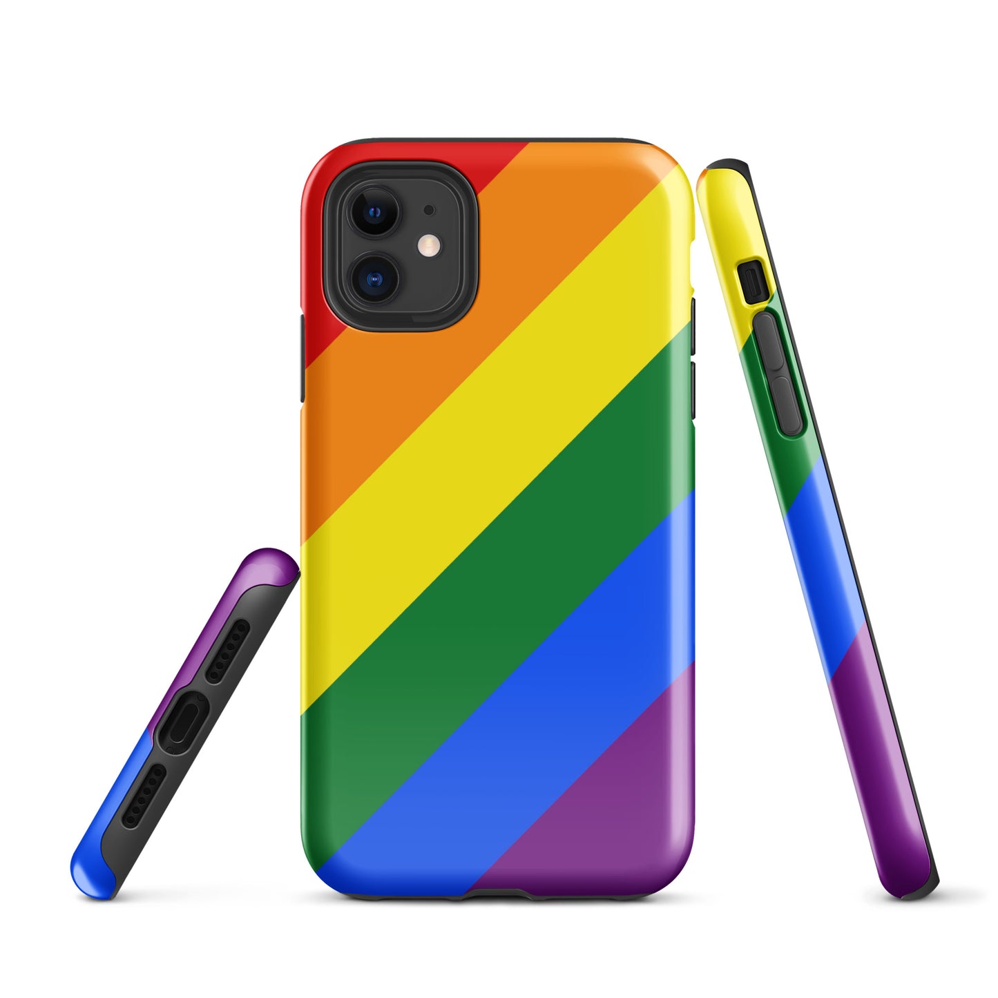 LGBTQ Pride Tough Case for Apple iPhone iPhone 11 Pride tough-case-for-iphone-glossy-iphone-11-front-64c05ee7c5b50