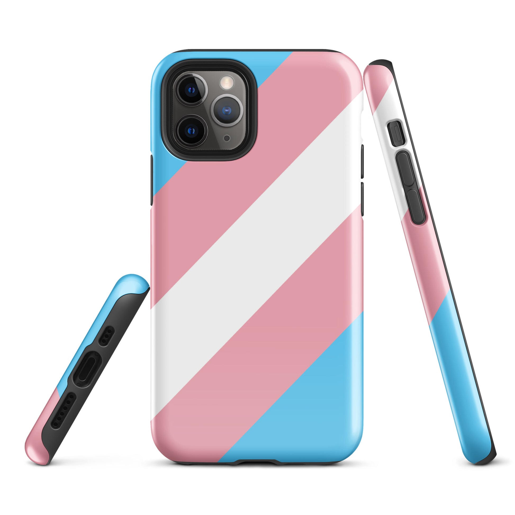 Transgender Trans Pride Tough Cell Phone Case for Apple iPhone iPhone 11 Pro Transgender tough-case-for-iphone-glossy-iphone-11-pro-front-64c05e8f9c1c6