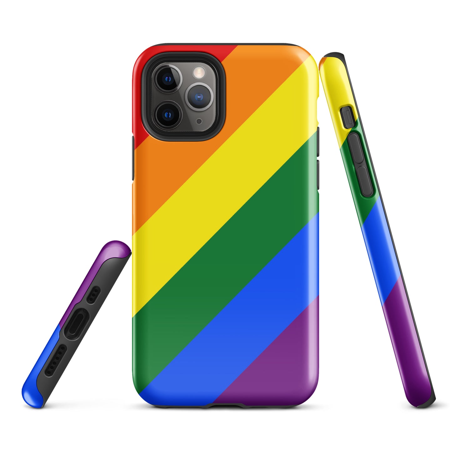 LGBTQ Pride Tough Case for Apple iPhone iPhone 11 Pro Pride tough-case-for-iphone-glossy-iphone-11-pro-front-64c05ee7c5bdc