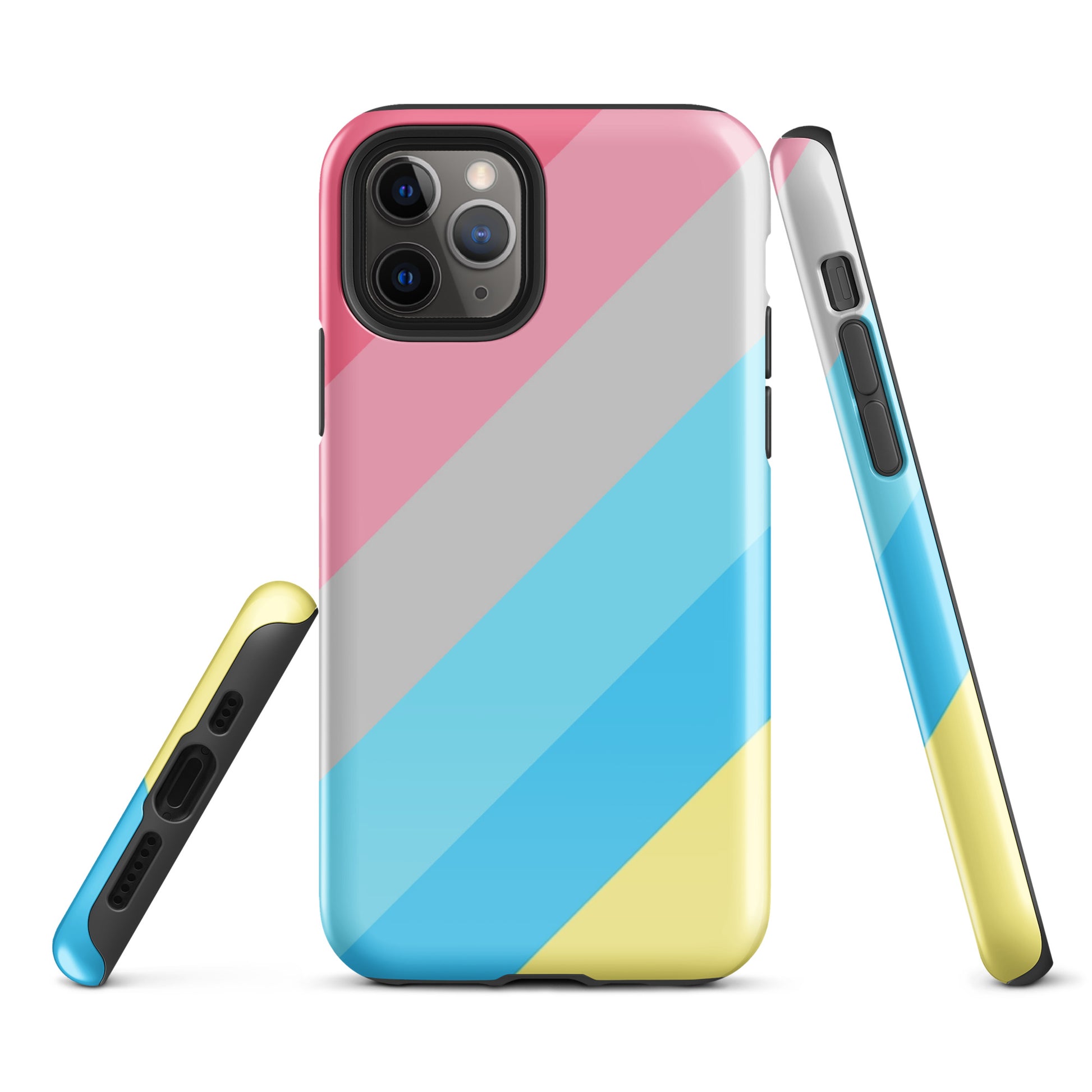 Genderflux Pride Tough Cell Phone Case for Apple iPhone iPhone 11 Pro Genderflux tough-case-for-iphone-glossy-iphone-11-pro-front-64c0613341638