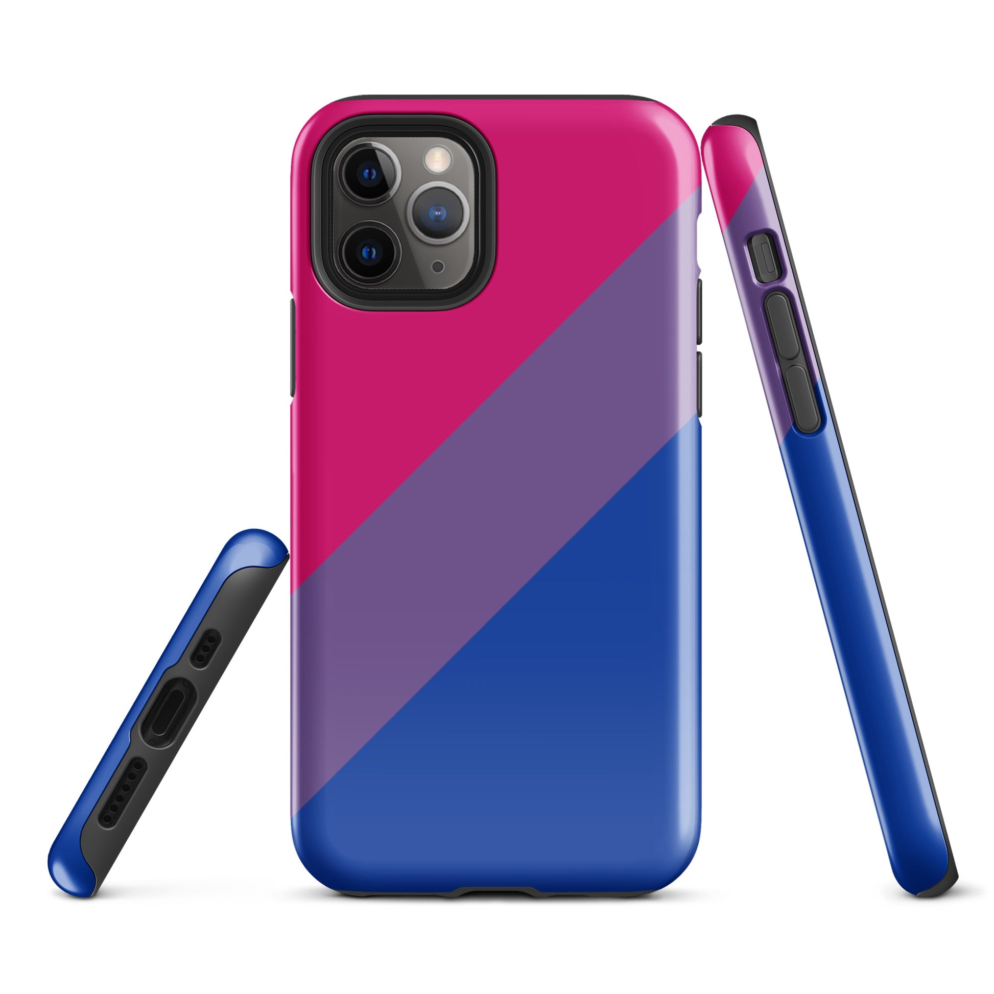 Bisexual Bi Pride Tough Cell Phone Case for Apple iPhone iPhone 11 Pro Bisexual tough-case-for-iphone-glossy-iphone-11-pro-front-64c065ce314b1