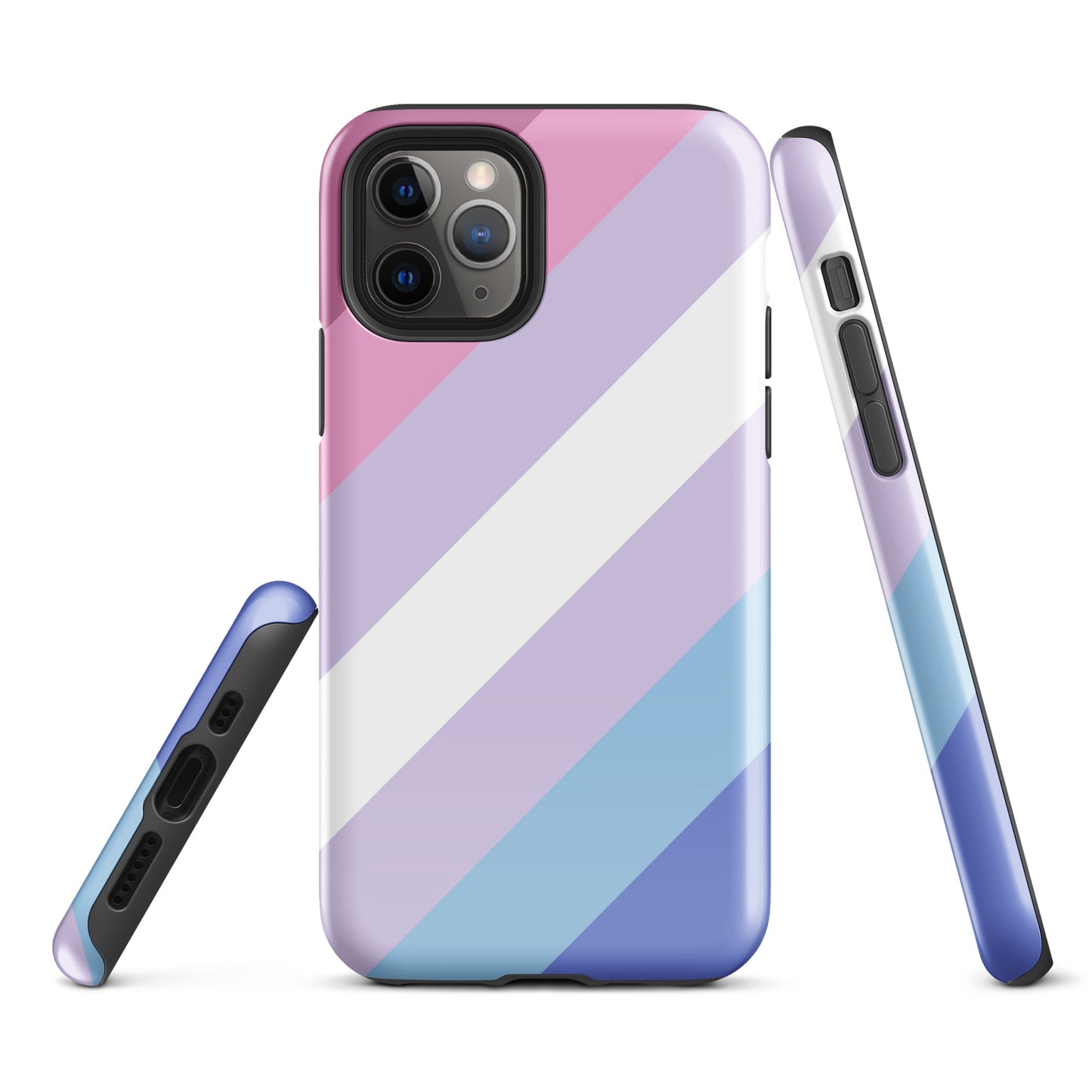 Bigender Pride Tough Cell Phone Case for Apple iPhone iPhone 11 Pro Bigender tough-case-for-iphone-glossy-iphone-11-pro-front-64c06626350d8