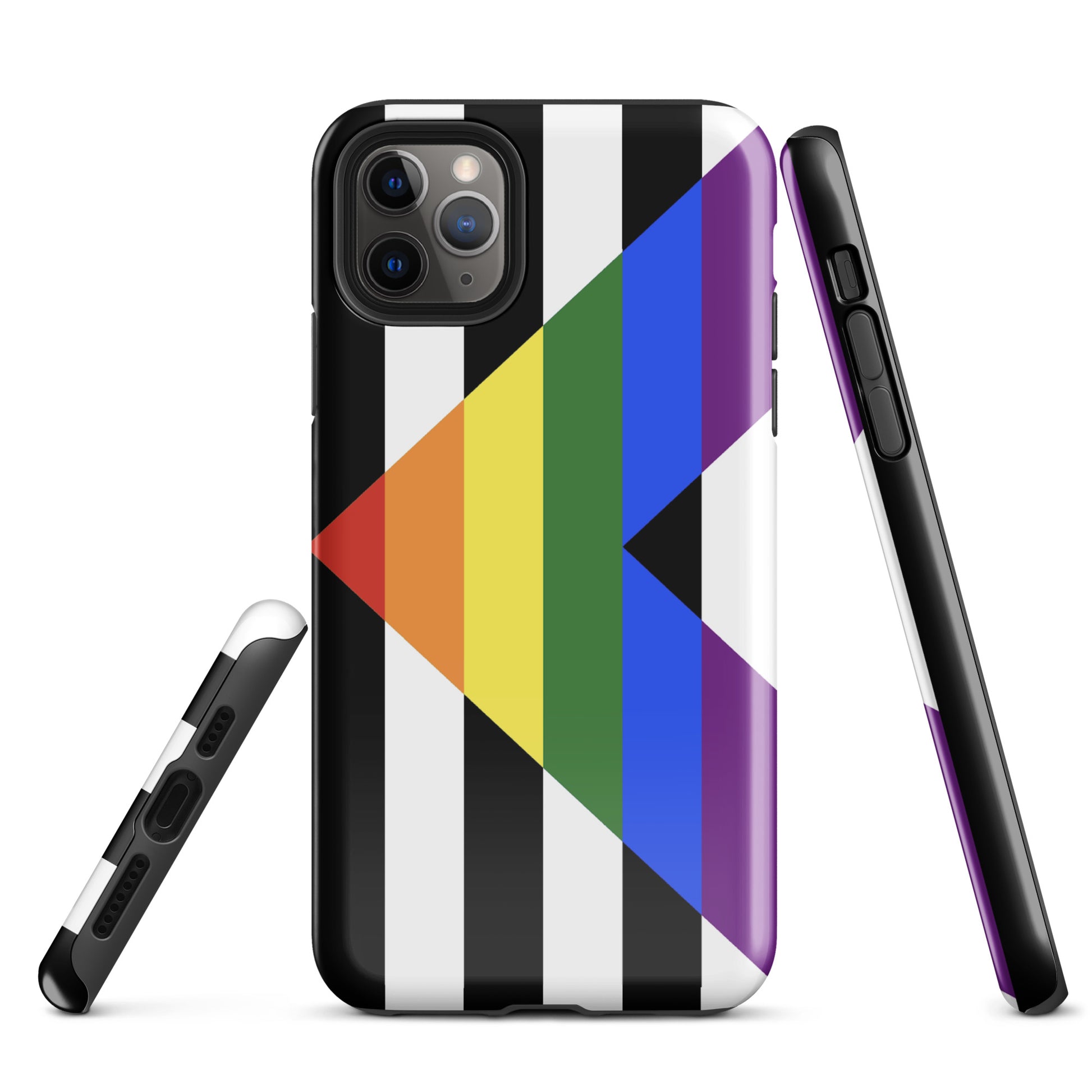 Straight Ally Pride Flag Tough Cell Phone Case for Apple iPhone iPhone 11 Pro Max Straight Ally tough-case-for-iphone-glossy-iphone-11-pro-max-front-64c05c3439c3b