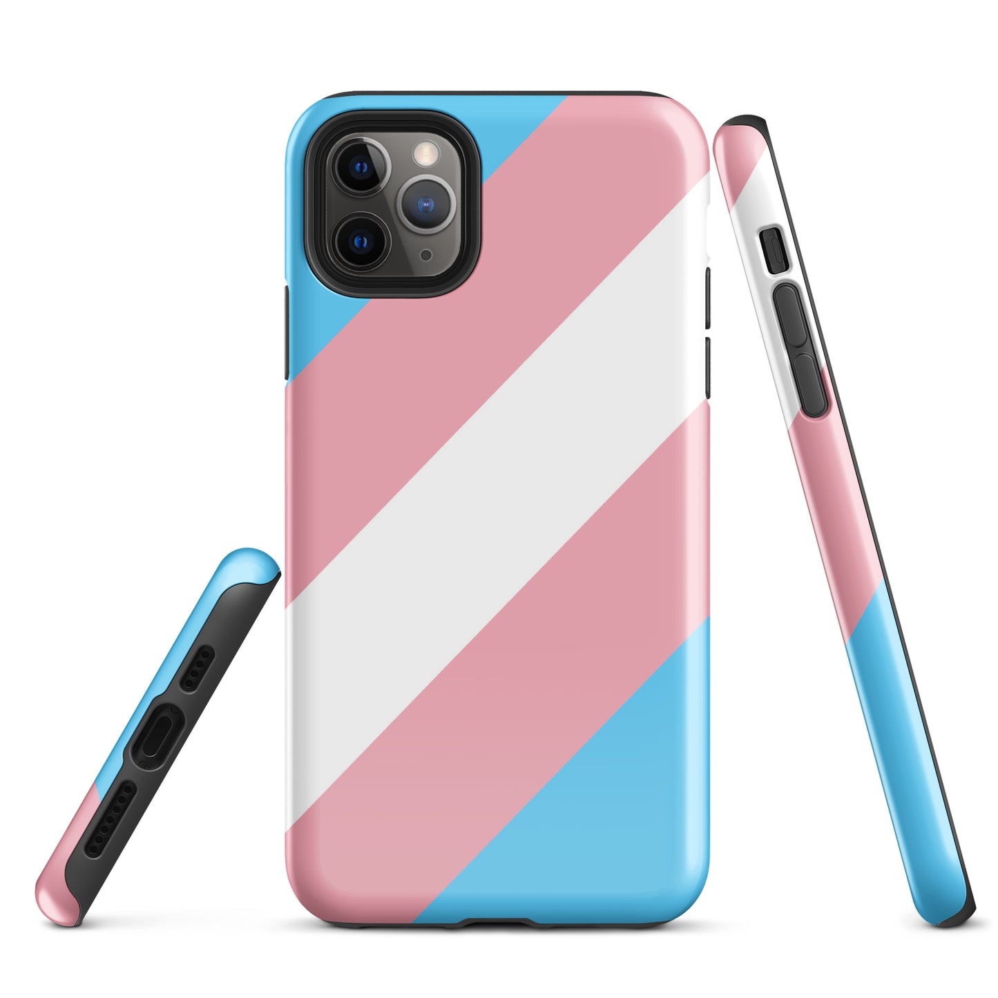 Transgender Trans Pride Tough Cell Phone Case for Apple iPhone iPhone 11 Pro Max Transgender tough-case-for-iphone-glossy-iphone-11-pro-max-front-64c05e8f9c21d