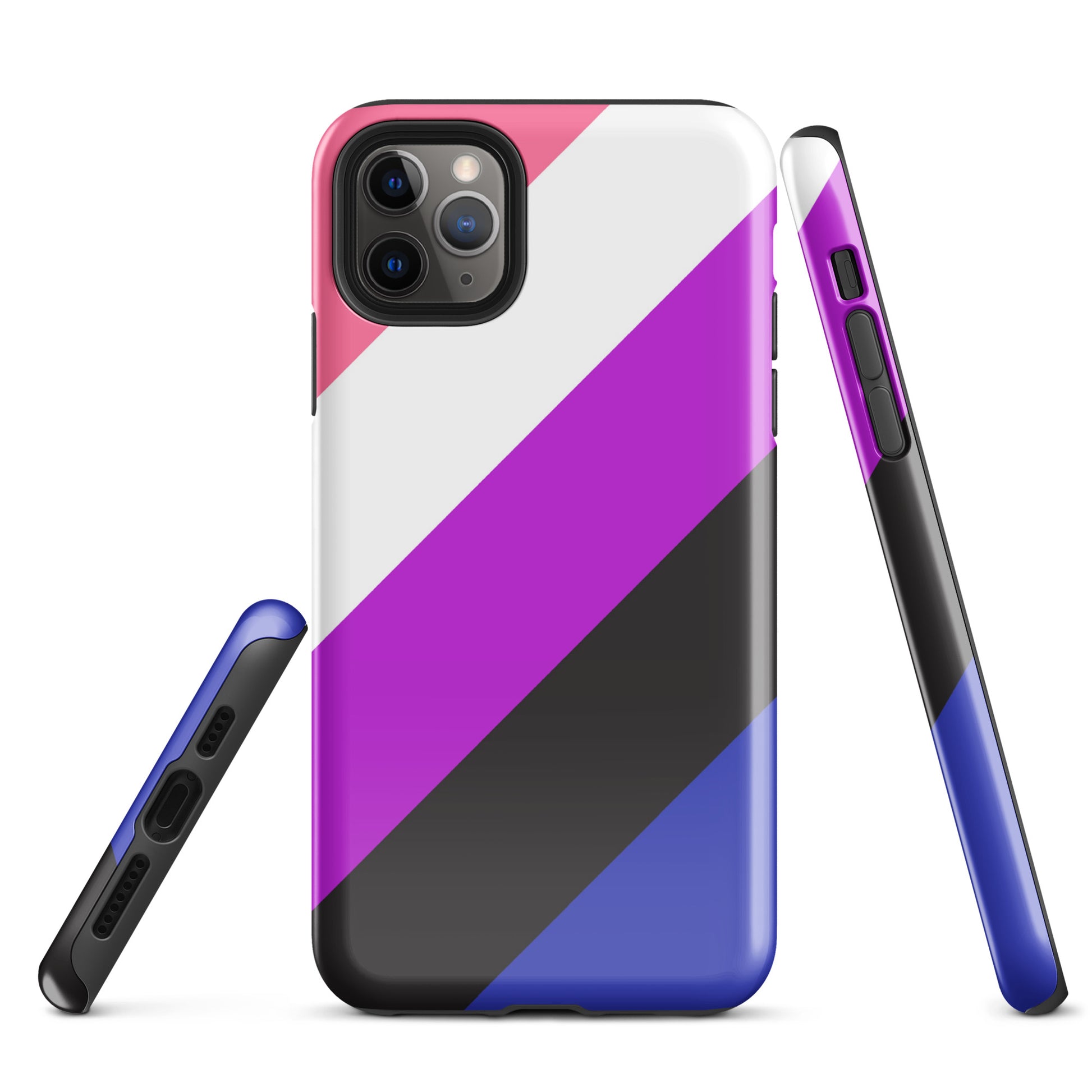 Genderfluid Pride Tough Case for Apple iPhone iPhone 11 Pro Max Genderfluid tough-case-for-iphone-glossy-iphone-11-pro-max-front-64c061768f591