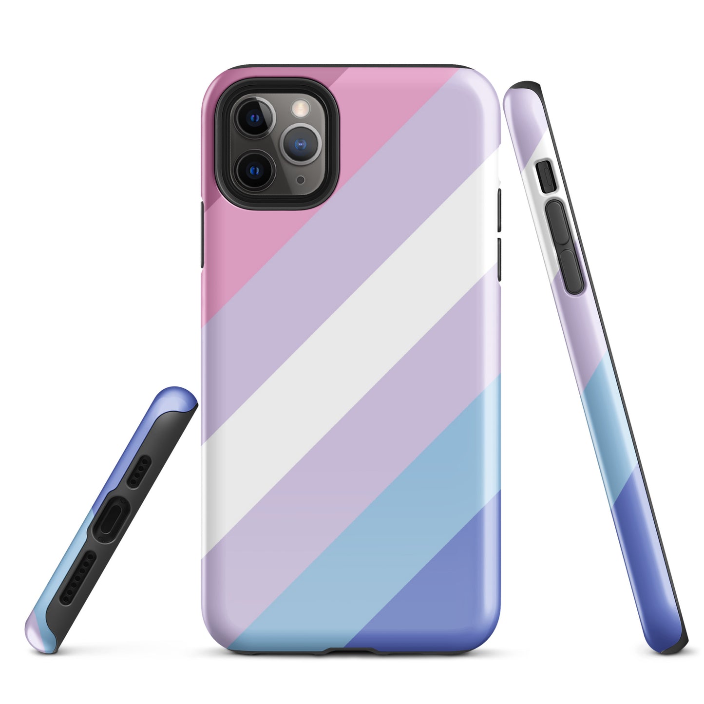 Bigender Pride Tough Cell Phone Case for Apple iPhone iPhone 11 Pro Max Bigender tough-case-for-iphone-glossy-iphone-11-pro-max-front-64c0662635140