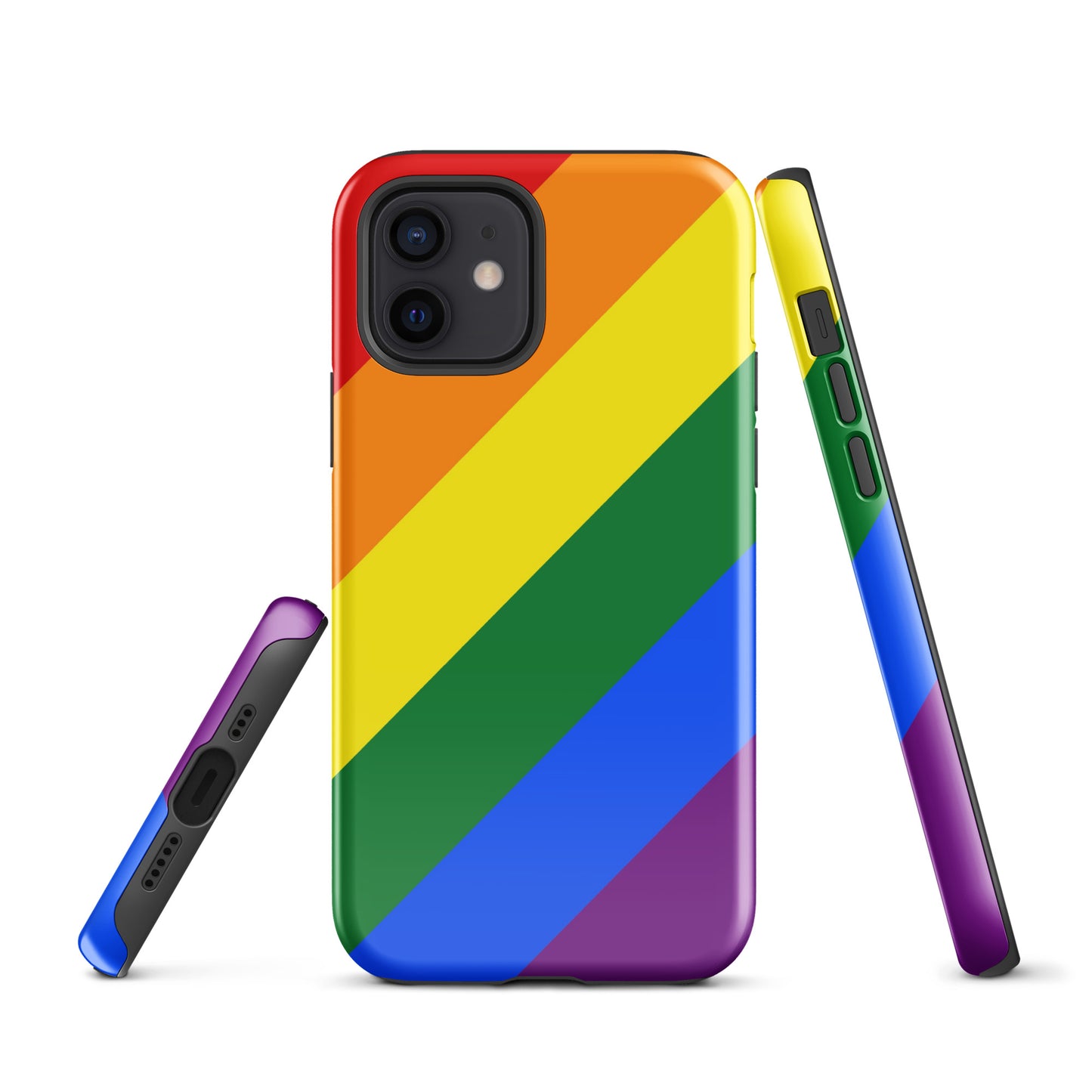 LGBTQ Pride Tough Case for Apple iPhone iPhone 12 Pride tough-case-for-iphone-glossy-iphone-12-front-64c05ee7c5d26