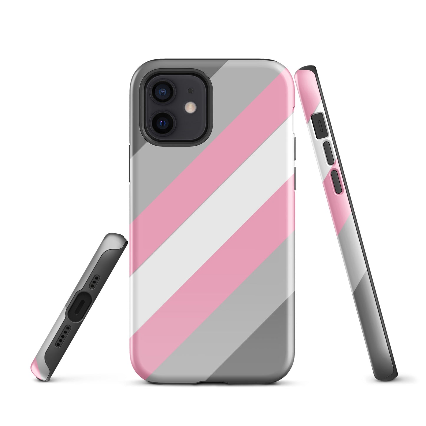 Demigirl Pride Tough Cell Phone Case for Apple iPhone iPhone 12 Demigirl tough-case-for-iphone-glossy-iphone-12-front-64c0621ea223a