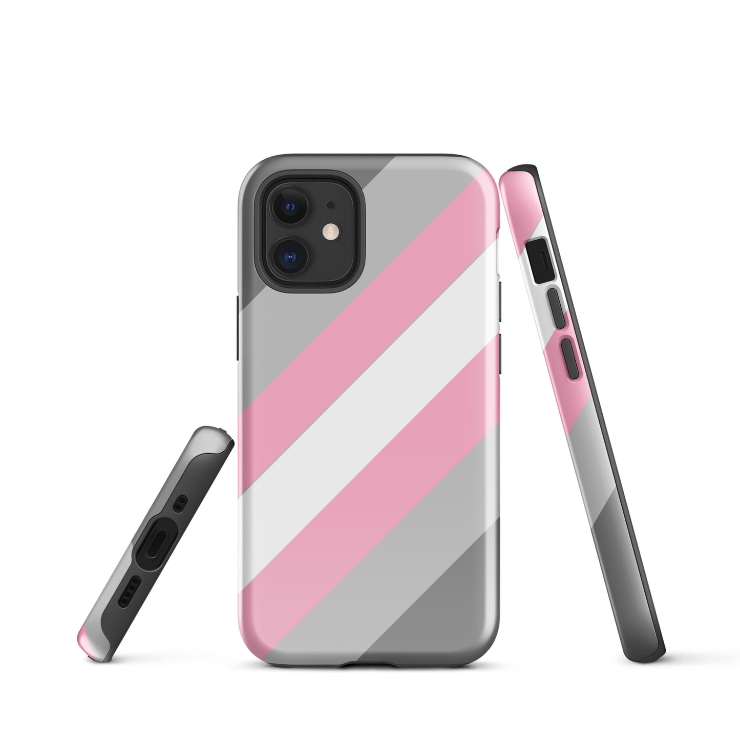 Demigirl Pride Tough Cell Phone Case for Apple iPhone iPhone 12 mini Demigirl tough-case-for-iphone-glossy-iphone-12-mini-front-64c0621ea21ec