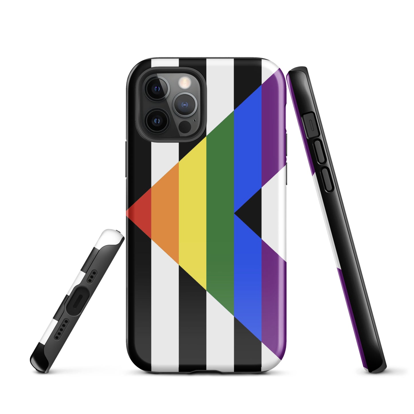 Straight Ally Pride Flag Tough Cell Phone Case for Apple iPhone iPhone 12 Pro Straight Ally tough-case-for-iphone-glossy-iphone-12-pro-front-64c05c3439d37