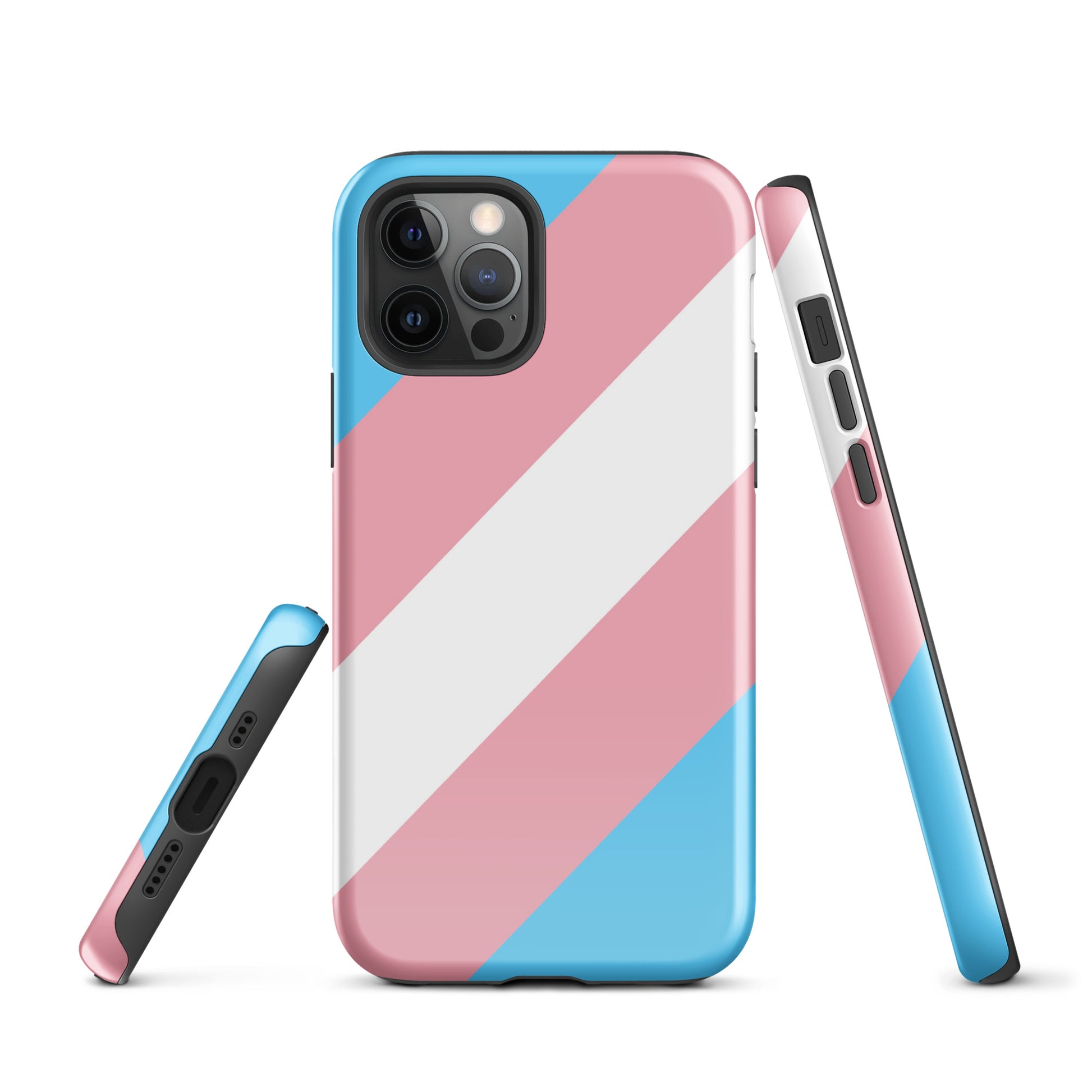 Transgender Trans Pride Tough Cell Phone Case for Apple iPhone iPhone 12 Pro Transgender tough-case-for-iphone-glossy-iphone-12-pro-front-64c05e8f9c351