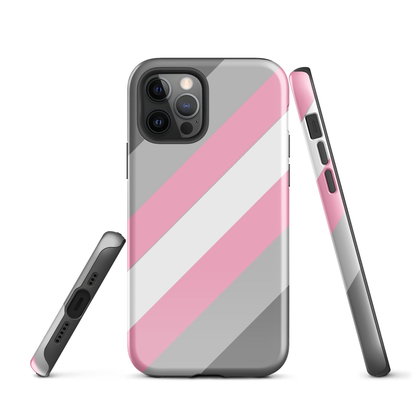 Demigirl Pride Tough Cell Phone Case for Apple iPhone iPhone 12 Pro Demigirl tough-case-for-iphone-glossy-iphone-12-pro-front-64c0621ea2287