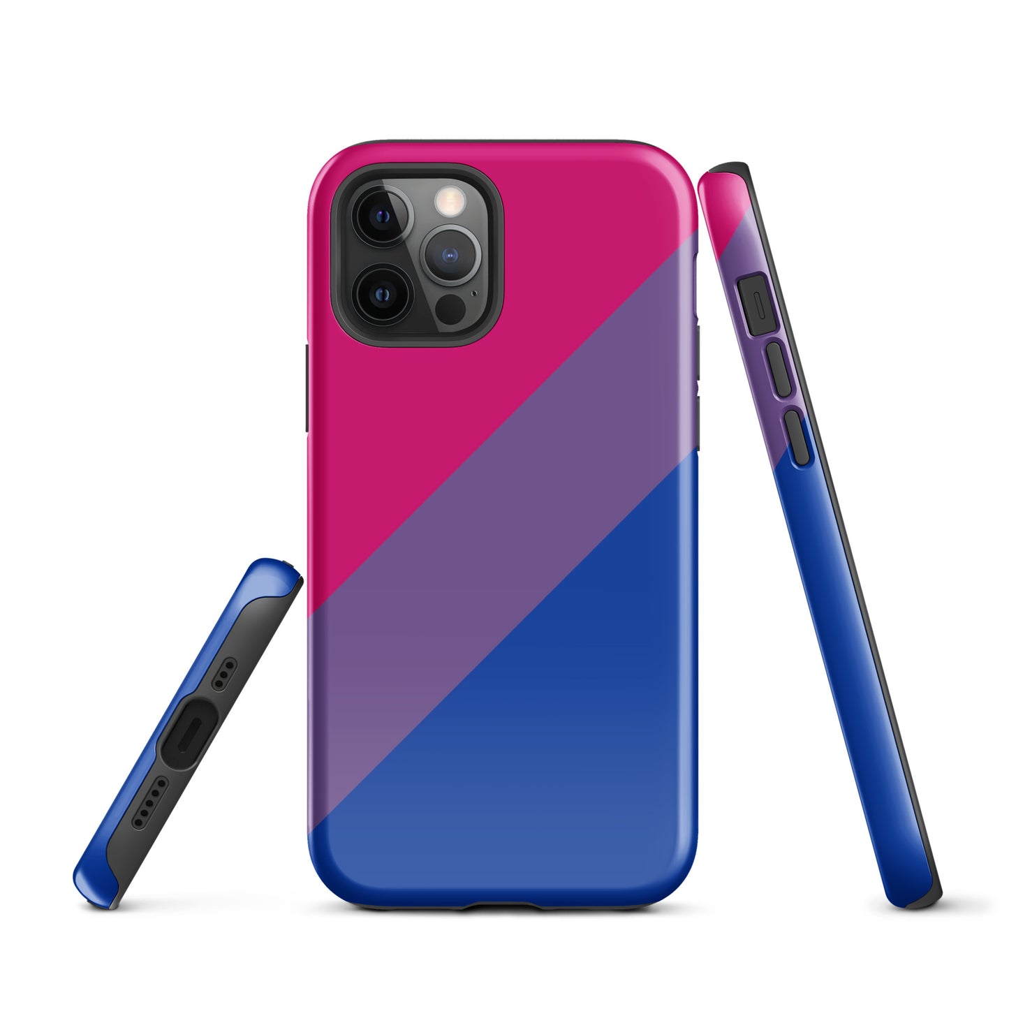 Bisexual Bi Pride Tough Cell Phone Case for Apple iPhone iPhone 12 Pro Bisexual tough-case-for-iphone-glossy-iphone-12-pro-front-64c065ce315f4