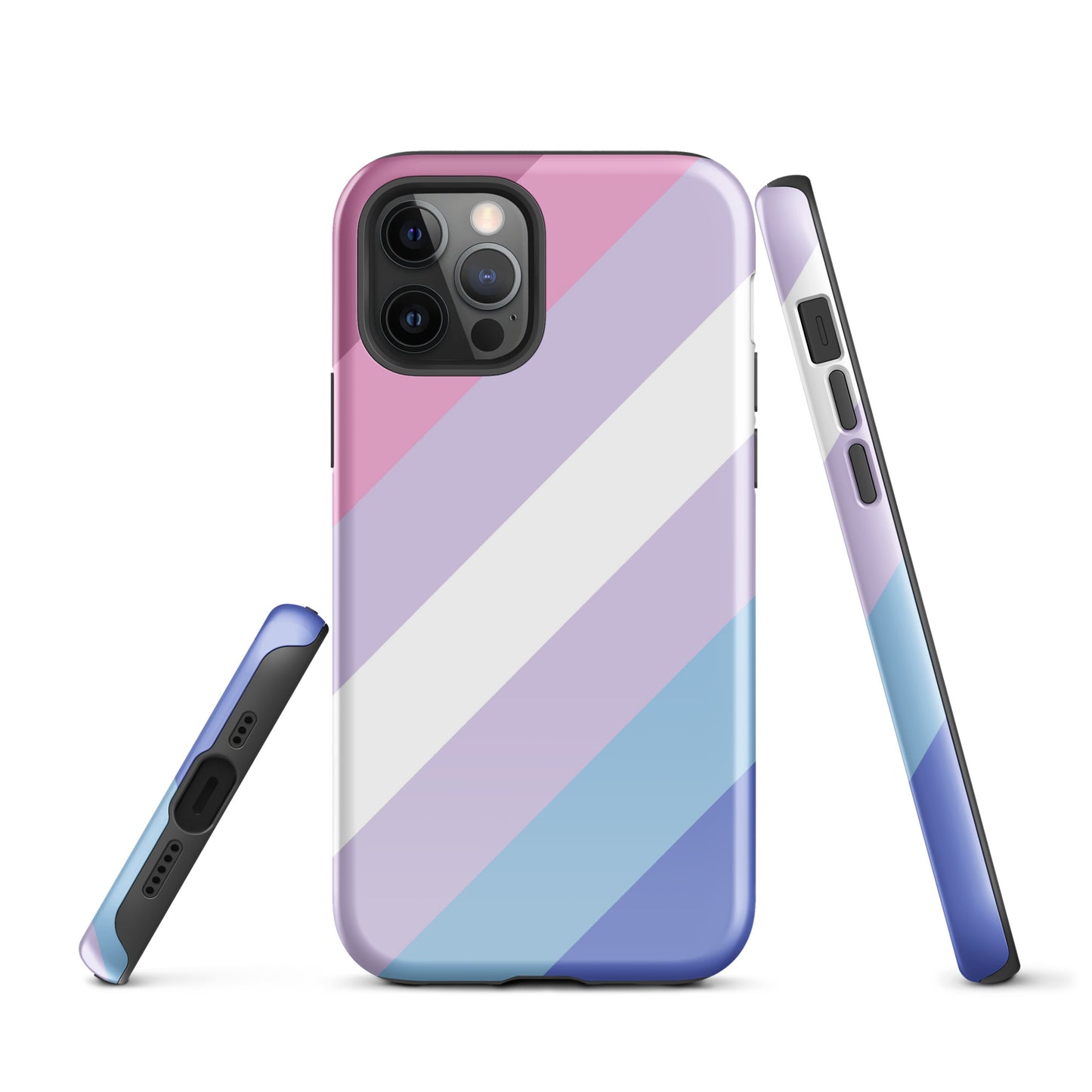 Bigender Pride Tough Cell Phone Case for Apple iPhone iPhone 12 Pro Bigender tough-case-for-iphone-glossy-iphone-12-pro-front-64c066263528a