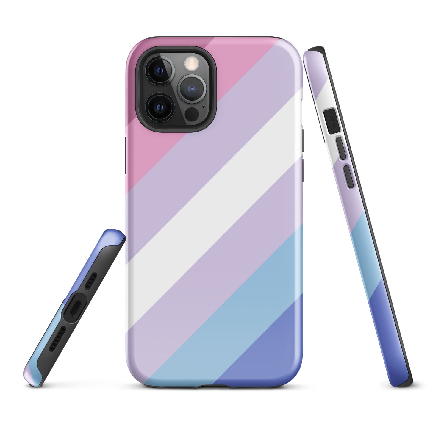 Bigender Pride Tough Cell Phone Case for Apple iPhone iPhone 12 Pro Max Bigender tough-case-for-iphone-glossy-iphone-12-pro-max-front-64c06626352da