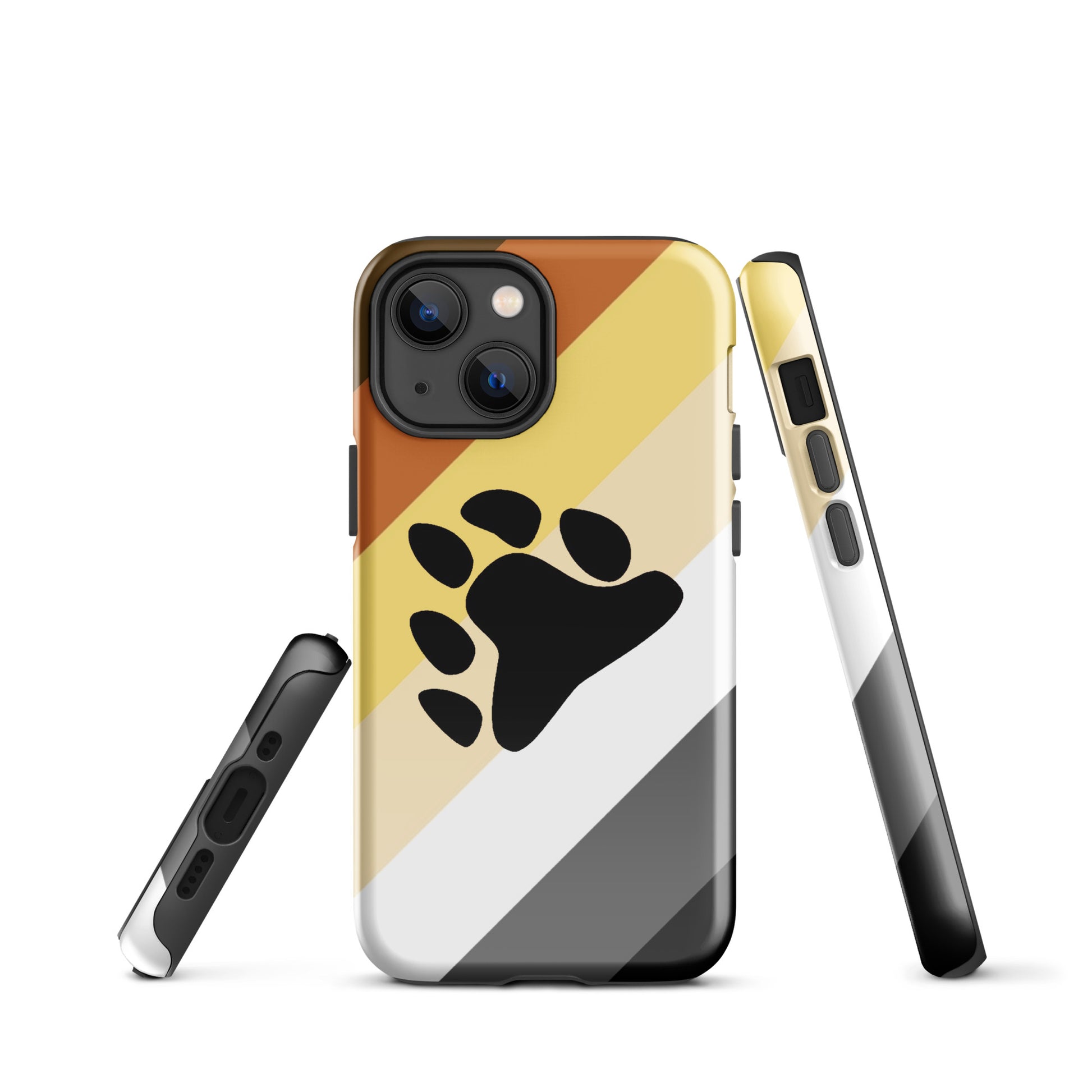 Gay Bear Pride Tough Cell Phone Case for Apple iPhone iPhone 13 mini Gay tough-case-for-iphone-glossy-iphone-13-mini-front-64c05e0573b4c