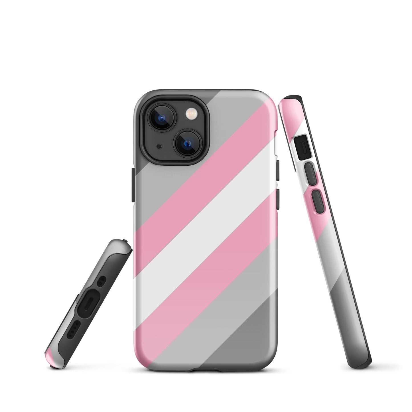 Demigirl Pride Tough Cell Phone Case for Apple iPhone iPhone 13 mini Demigirl tough-case-for-iphone-glossy-iphone-13-mini-front-64c0621ea231e