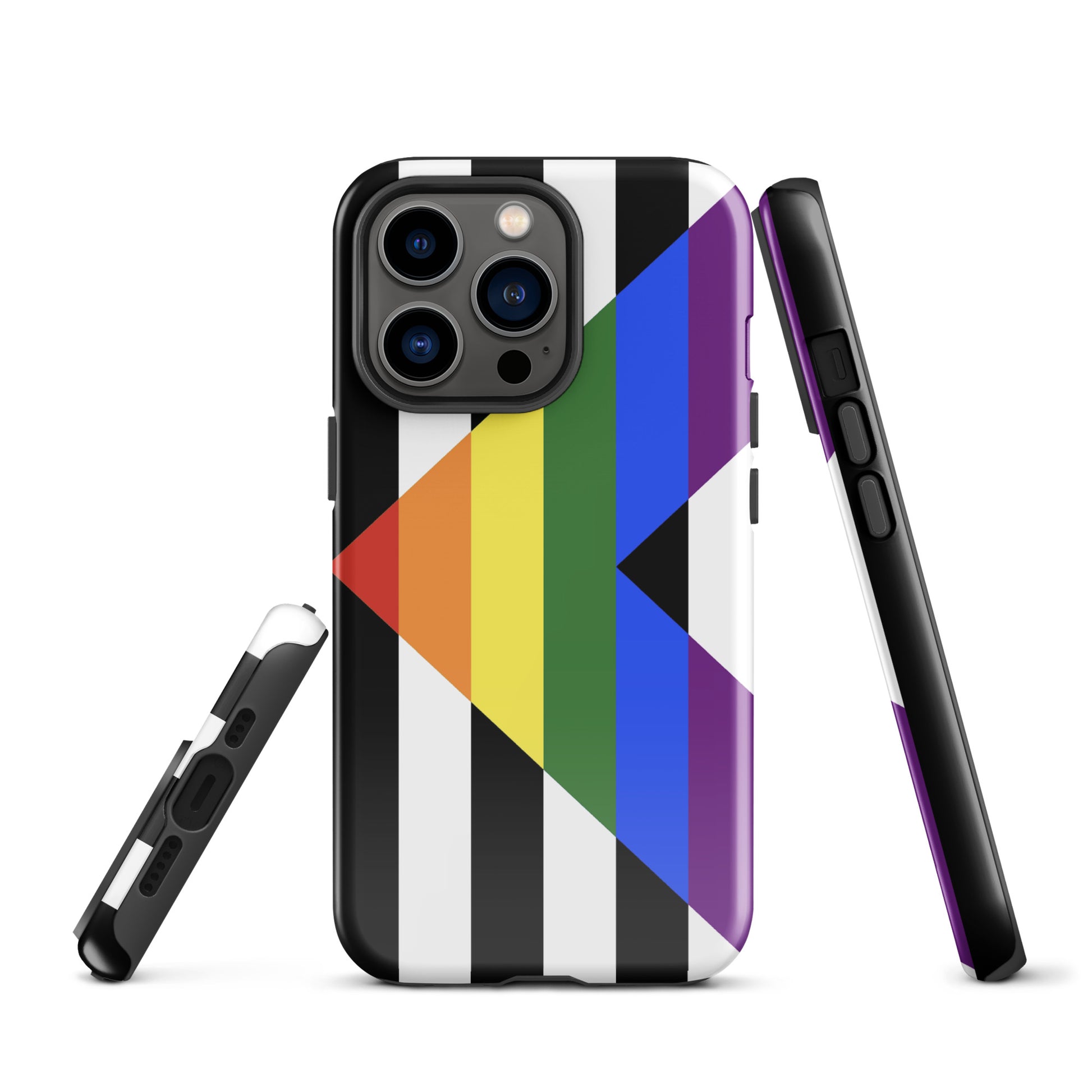 Straight Ally Pride Flag Tough Cell Phone Case for Apple iPhone iPhone 13 Pro Straight Ally tough-case-for-iphone-glossy-iphone-13-pro-front-64c05c3439e8b